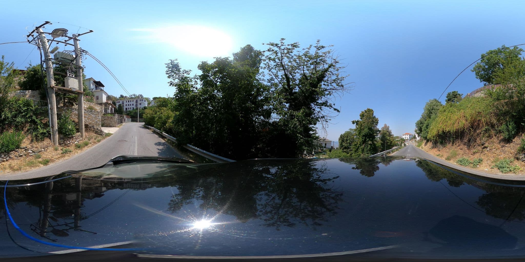 Street view near Τριανταφυλλιές Παραδοσιακός Ξενώνας (Τriantafillies Traditional Guest House), Portariá — © geraki (CC BY-SA · Mapillary)