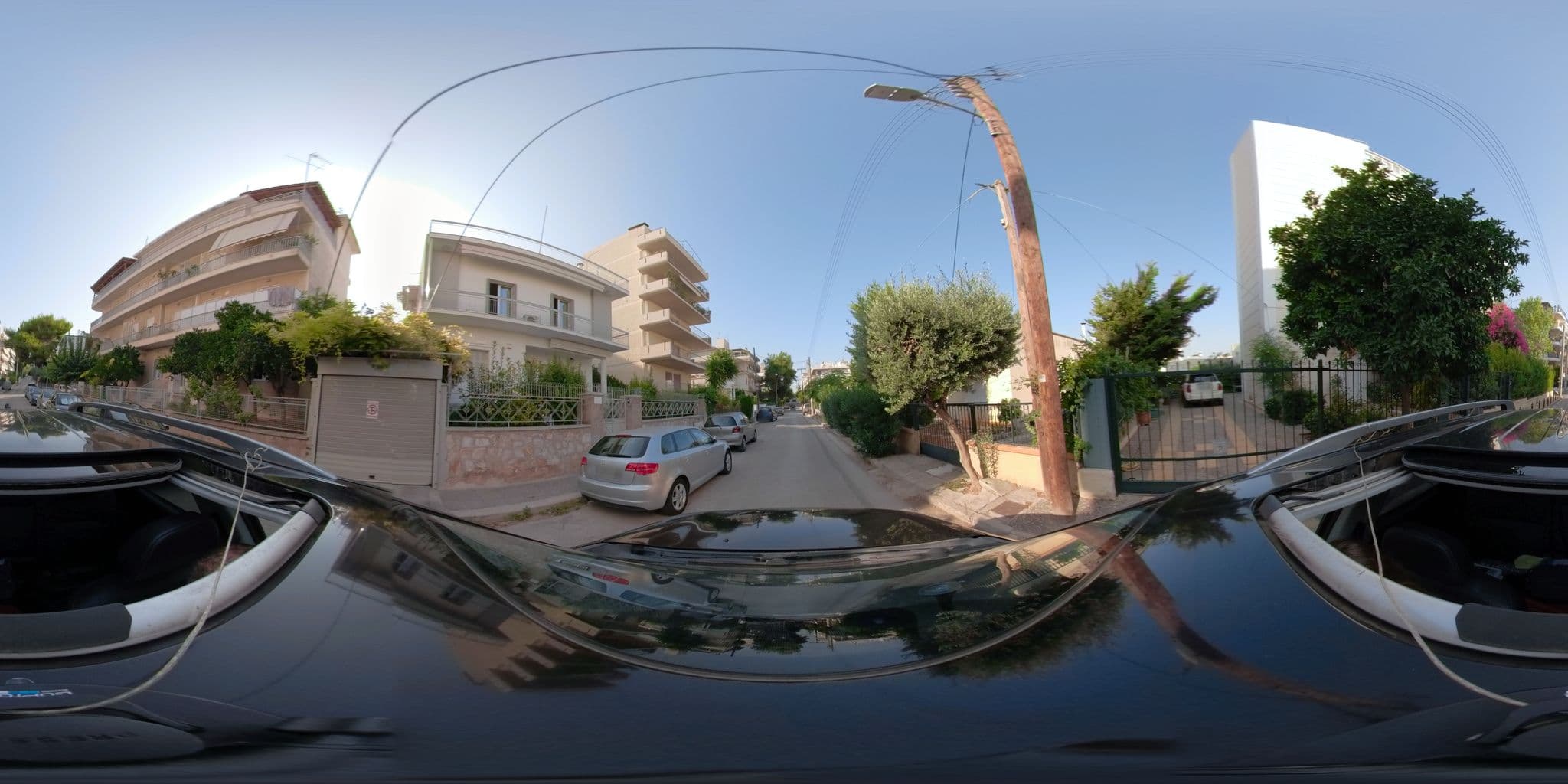 Street view near coffee time, Cholargós — © dkarkasina (CC BY-SA · Mapillary)