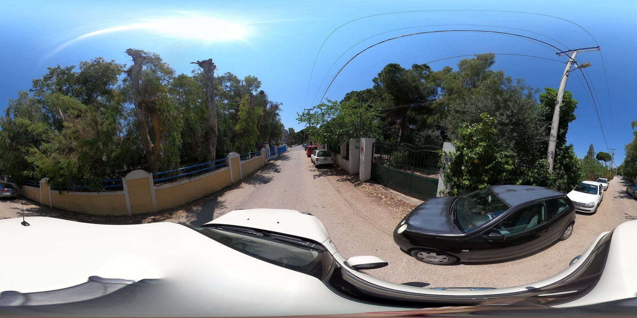 Street view near Aquamarina Hotel - Τοξοτησ Αξε, Néa Mákri — © cedionysis (CC BY-SA · Mapillary)