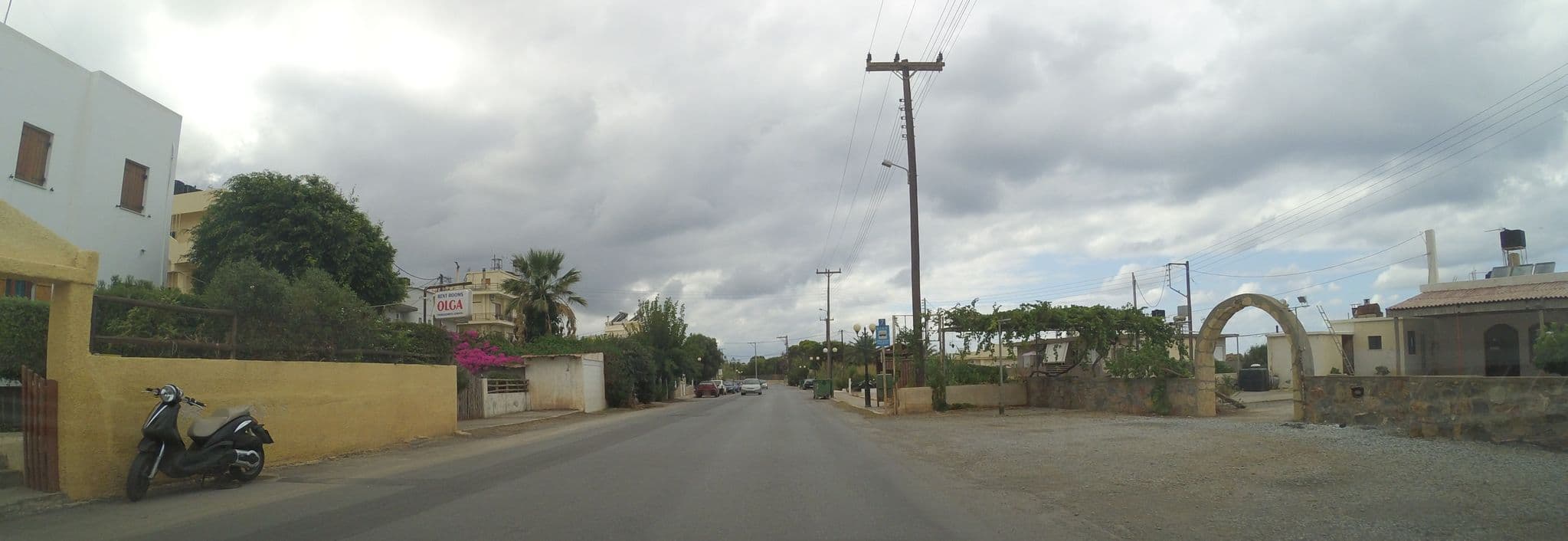 Street view near Olga Studios, Goúrnes — © teddy73 (CC BY-SA · Mapillary)