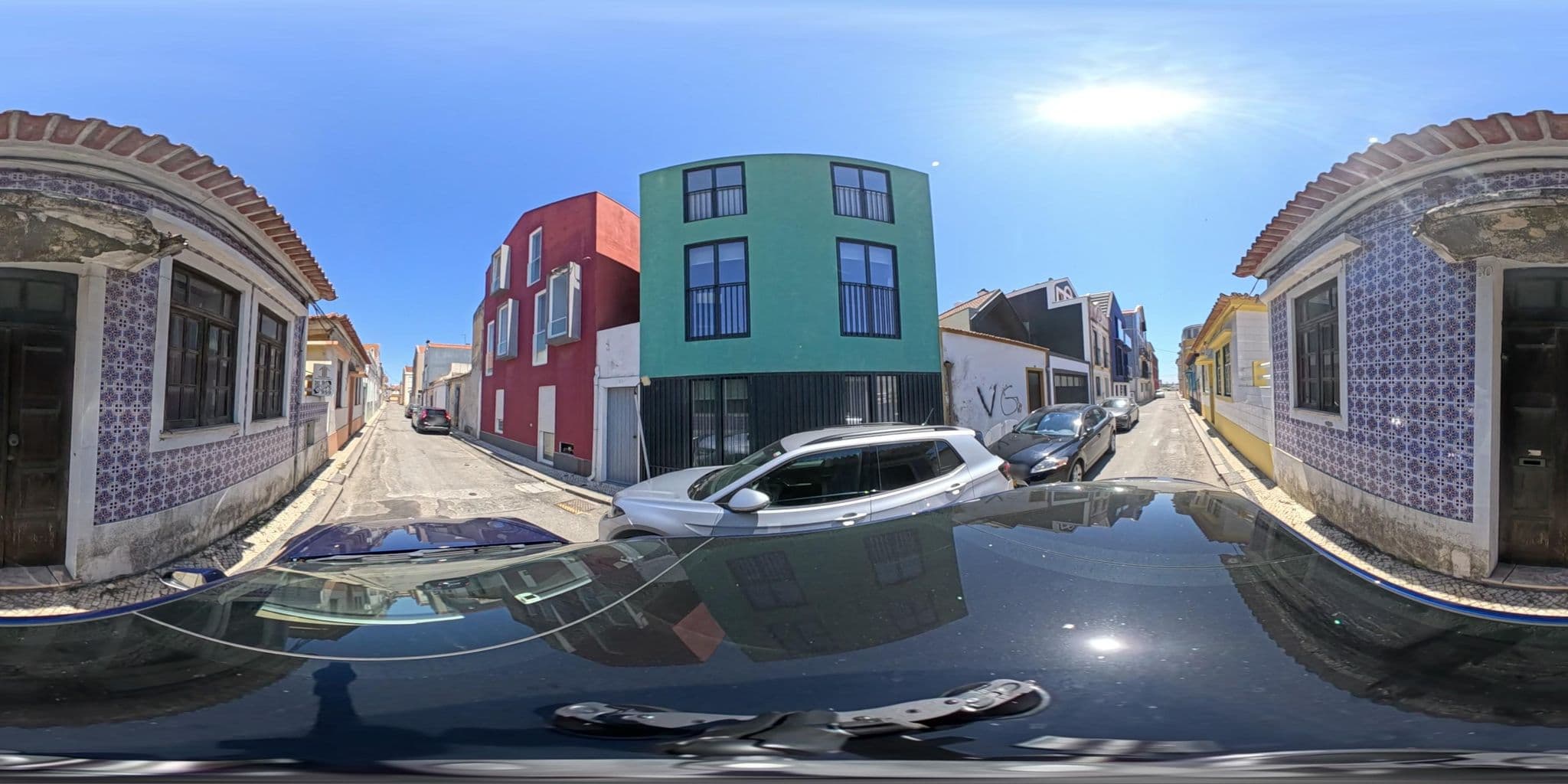 Street view near Aveiro Rossio Lodge, Aveiro — © jneiva (CC BY-SA · Mapillary)