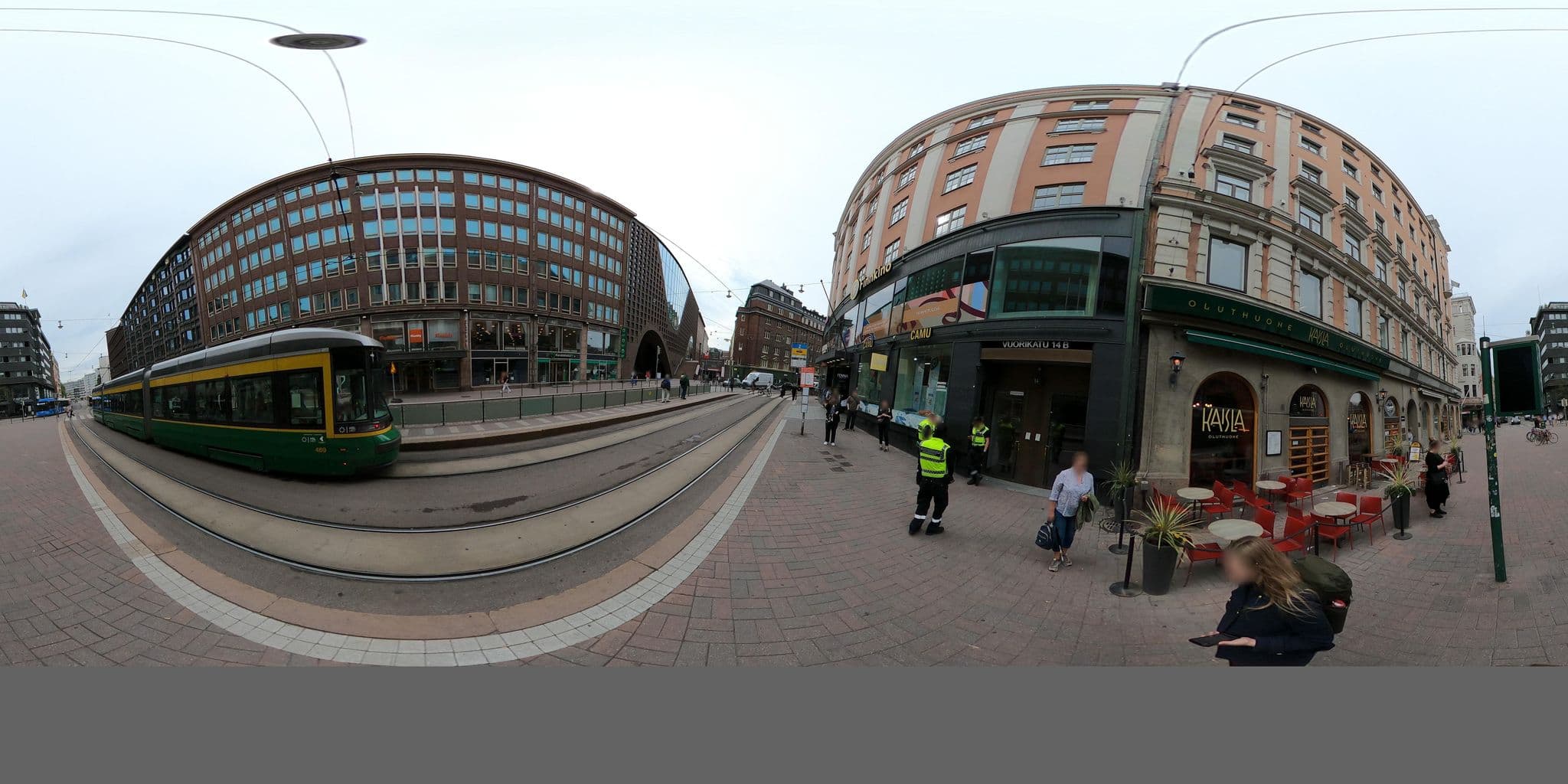 Street view near Hotelli Cumulus City Kaisaniemi, Kruununhaka — © richlv (CC BY-SA · Mapillary)
