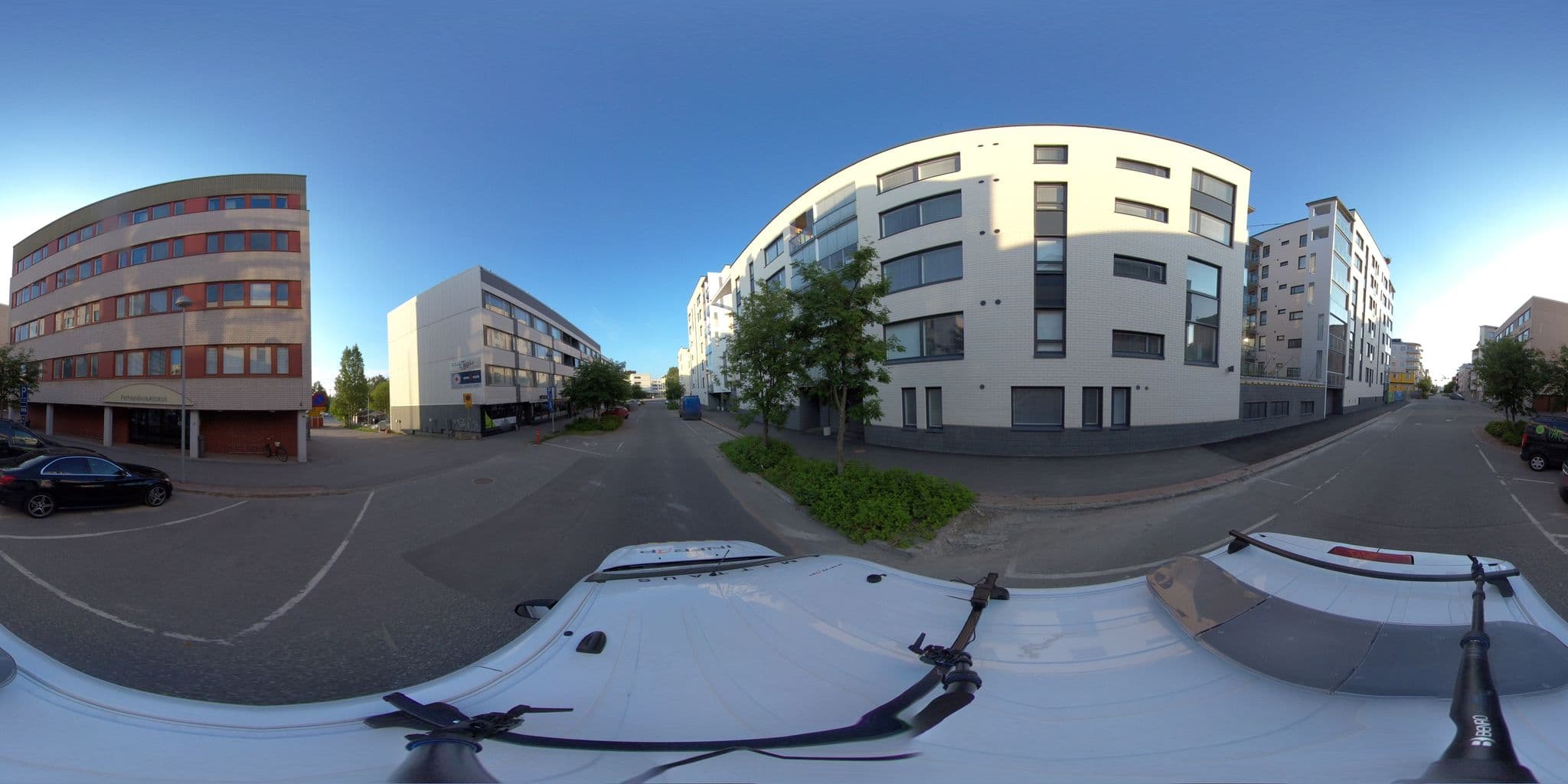Street view near Hotel Aakenus Apartment Korkalo, Rovaniemi — © HTJoy (CC BY-SA · Mapillary)