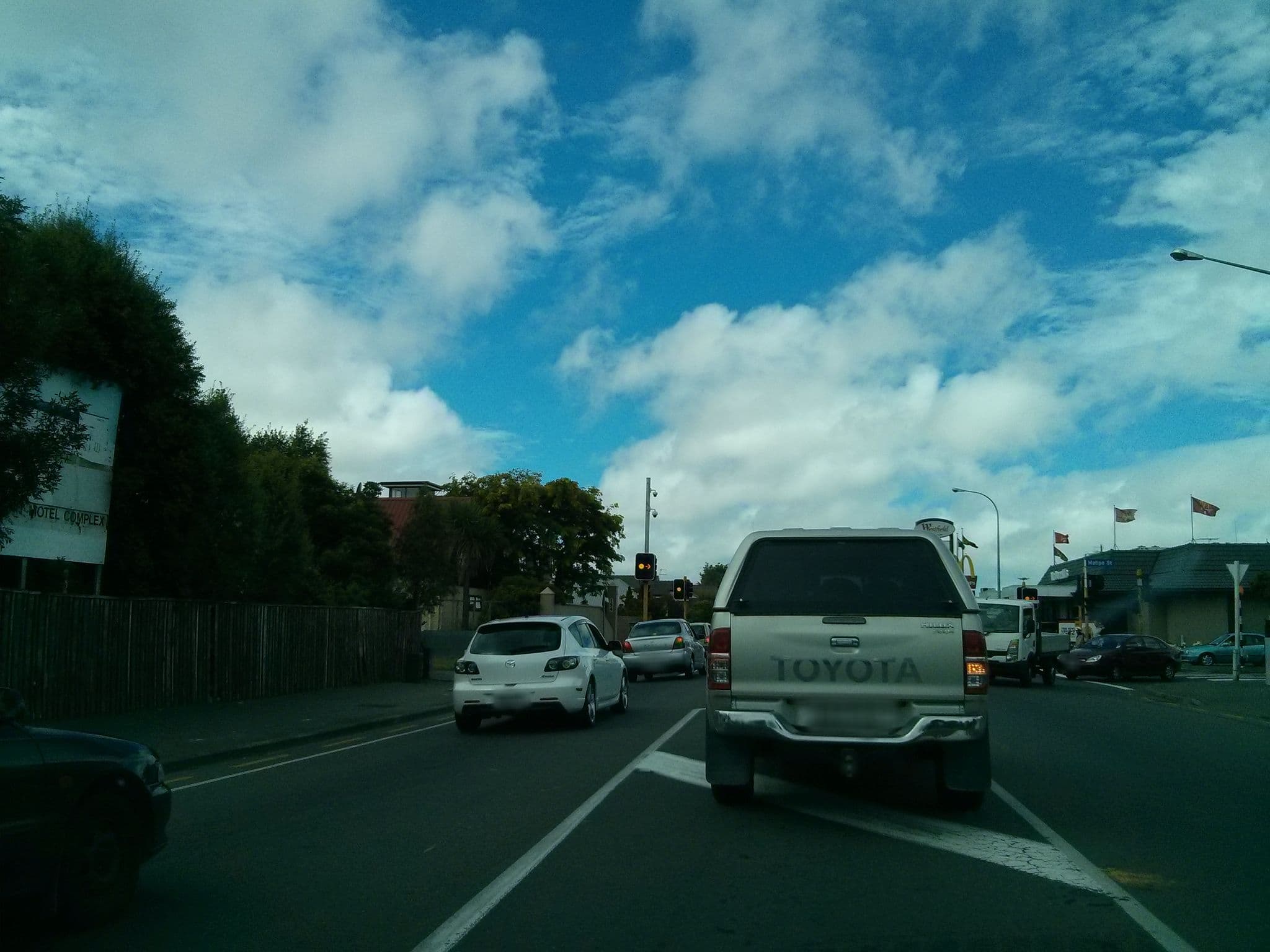Street view near McWilliam Apartment, Riccarton — © hoodlum (CC BY-SA · Mapillary)