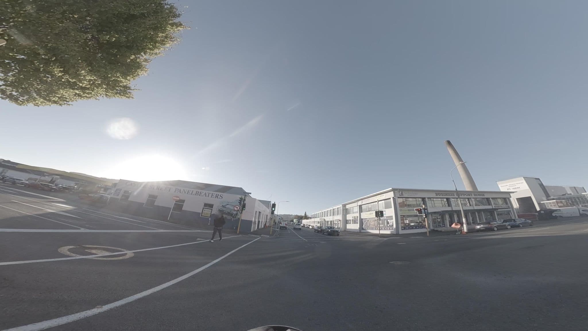 Street view near Livingspace Hotel, Dunedin — © skillsy (CC BY-SA · Mapillary)