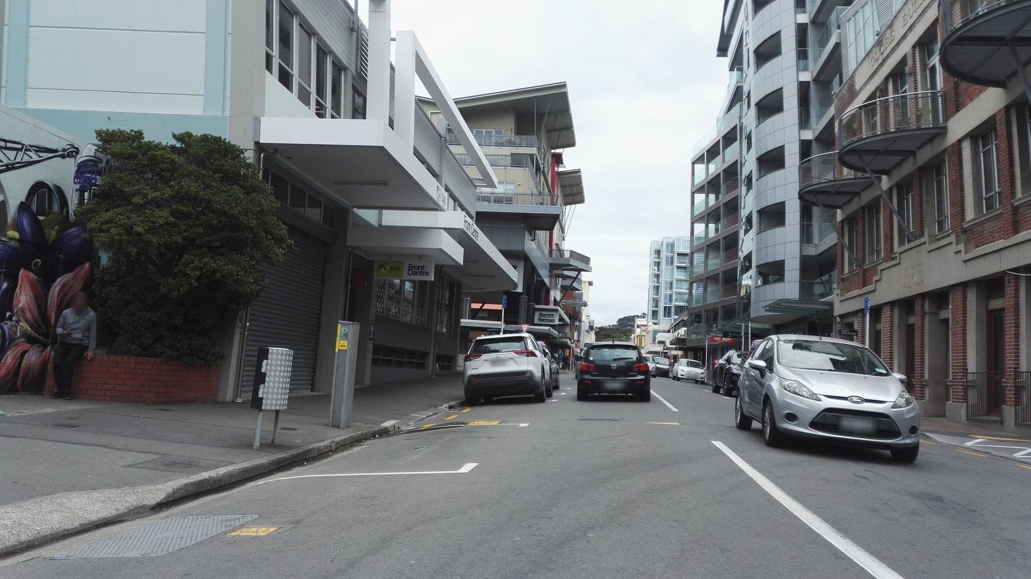 Street view near The Secret Loft on Tory, Te Aro — © weiji14 (CC BY-SA · Mapillary)