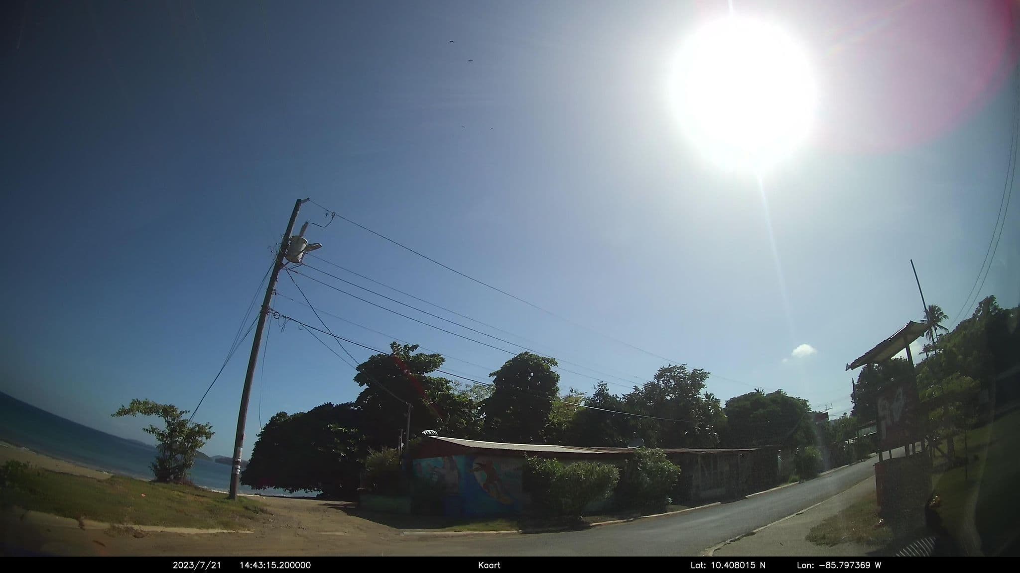 Street view near Pio’s House, Tamarindo