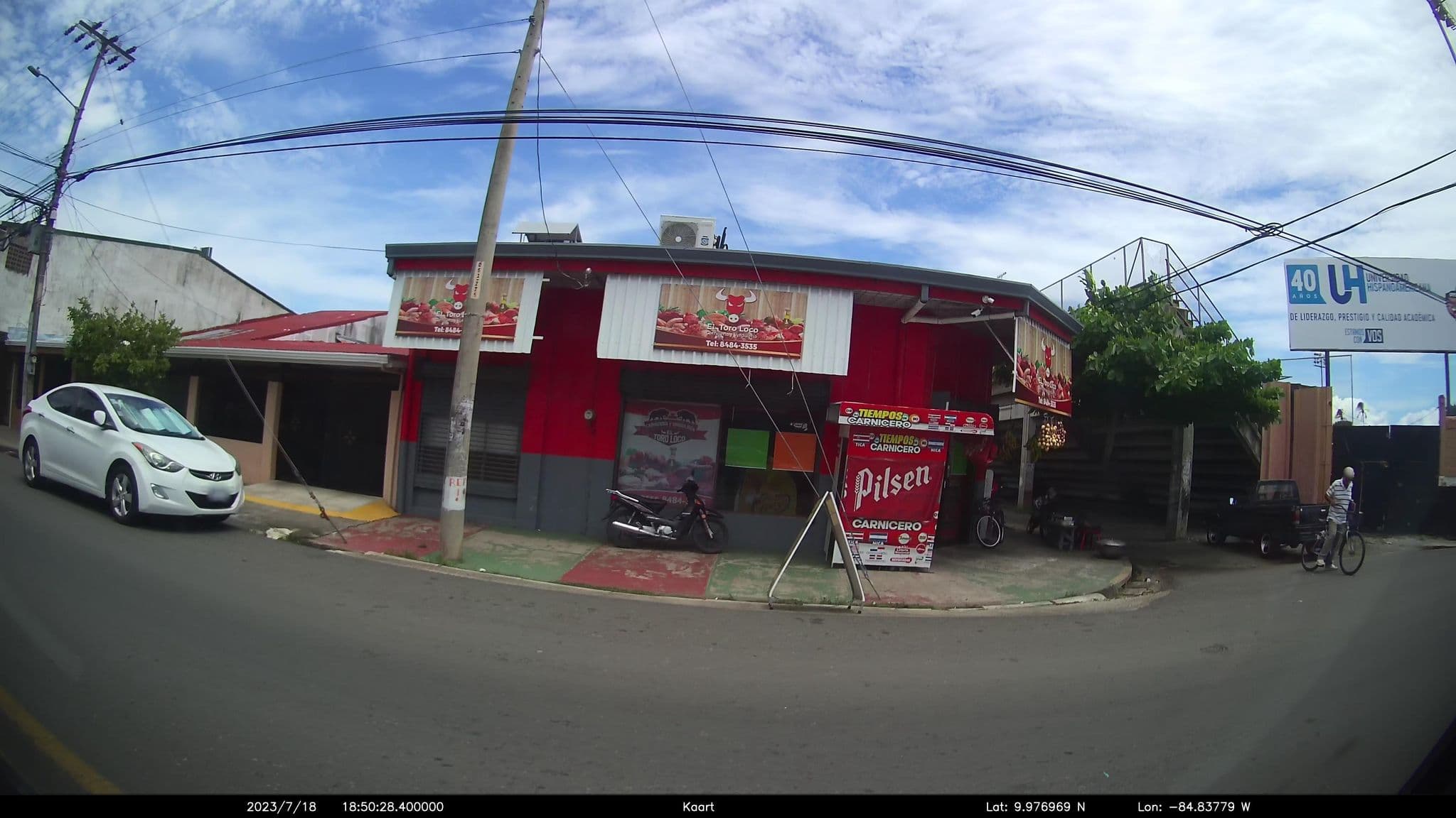 Street view near Antiguas Cabinas Yaluz, Puntarenas — © kaart_2 (CC BY-SA · Mapillary)