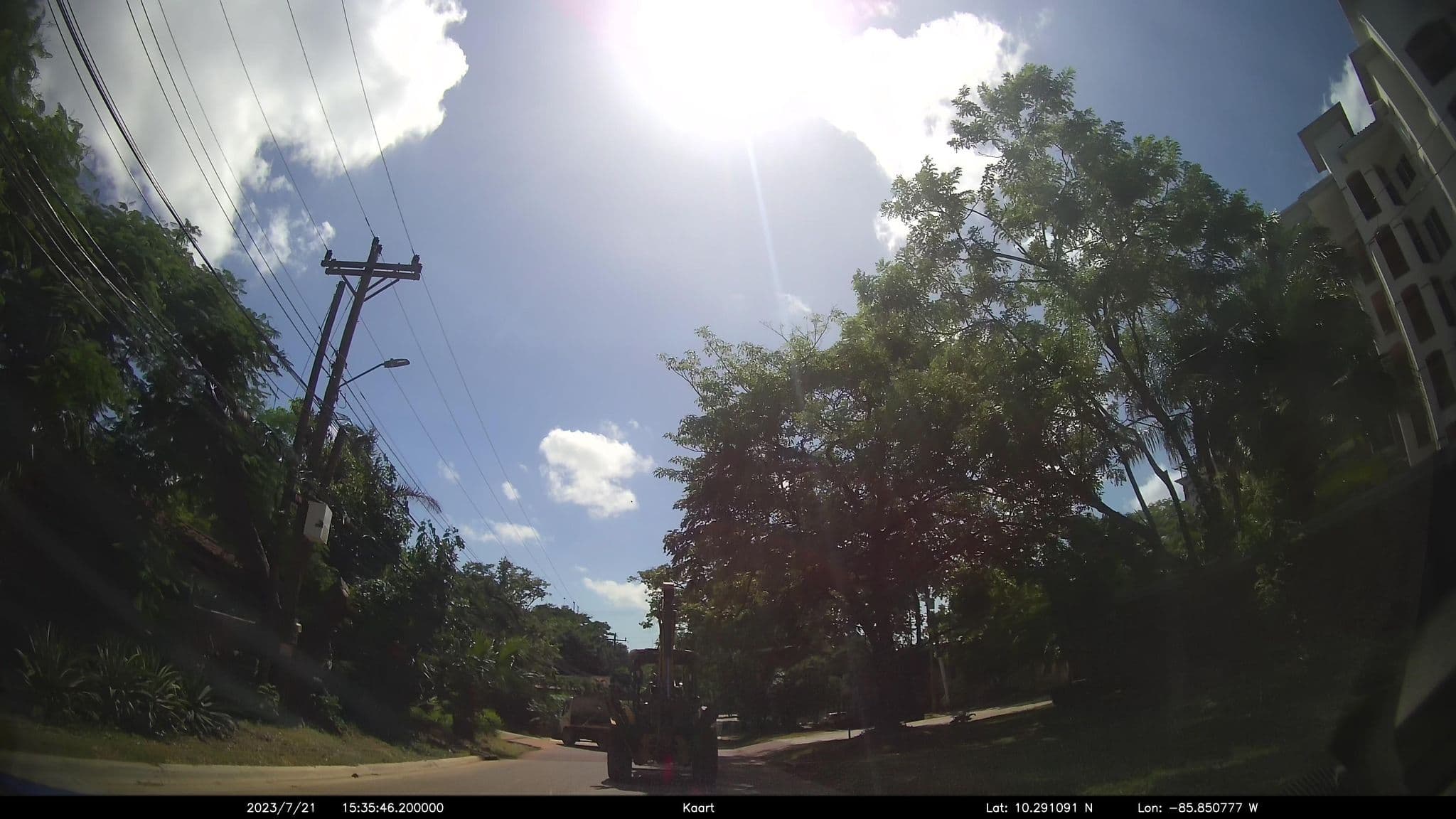Street view near Península Resort, Tamarindo