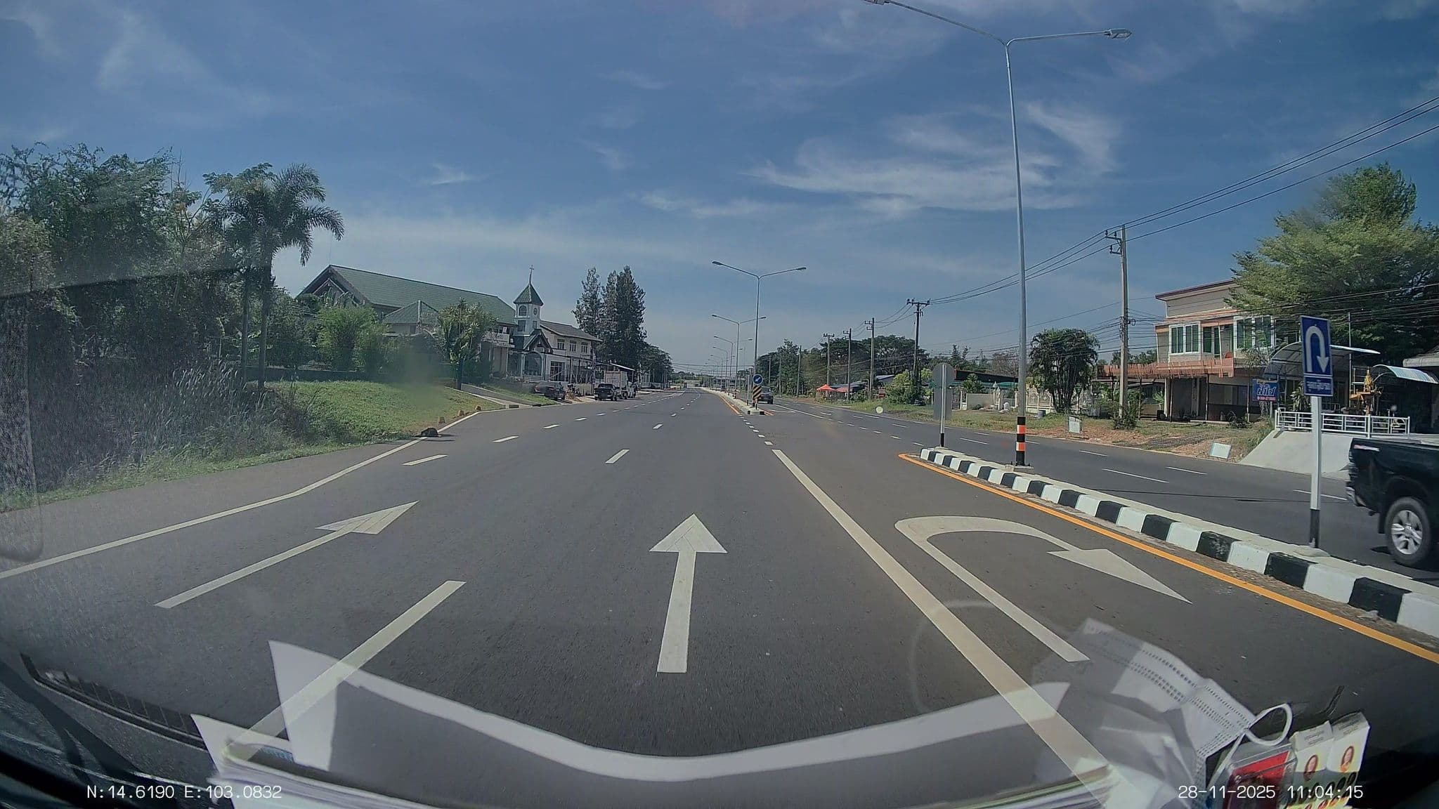 Street view near บ้านฟ้าใส อ.ประโคนชัย, Prakhon Chai — © ThailandCambodia (CC BY-SA · Mapillary)
