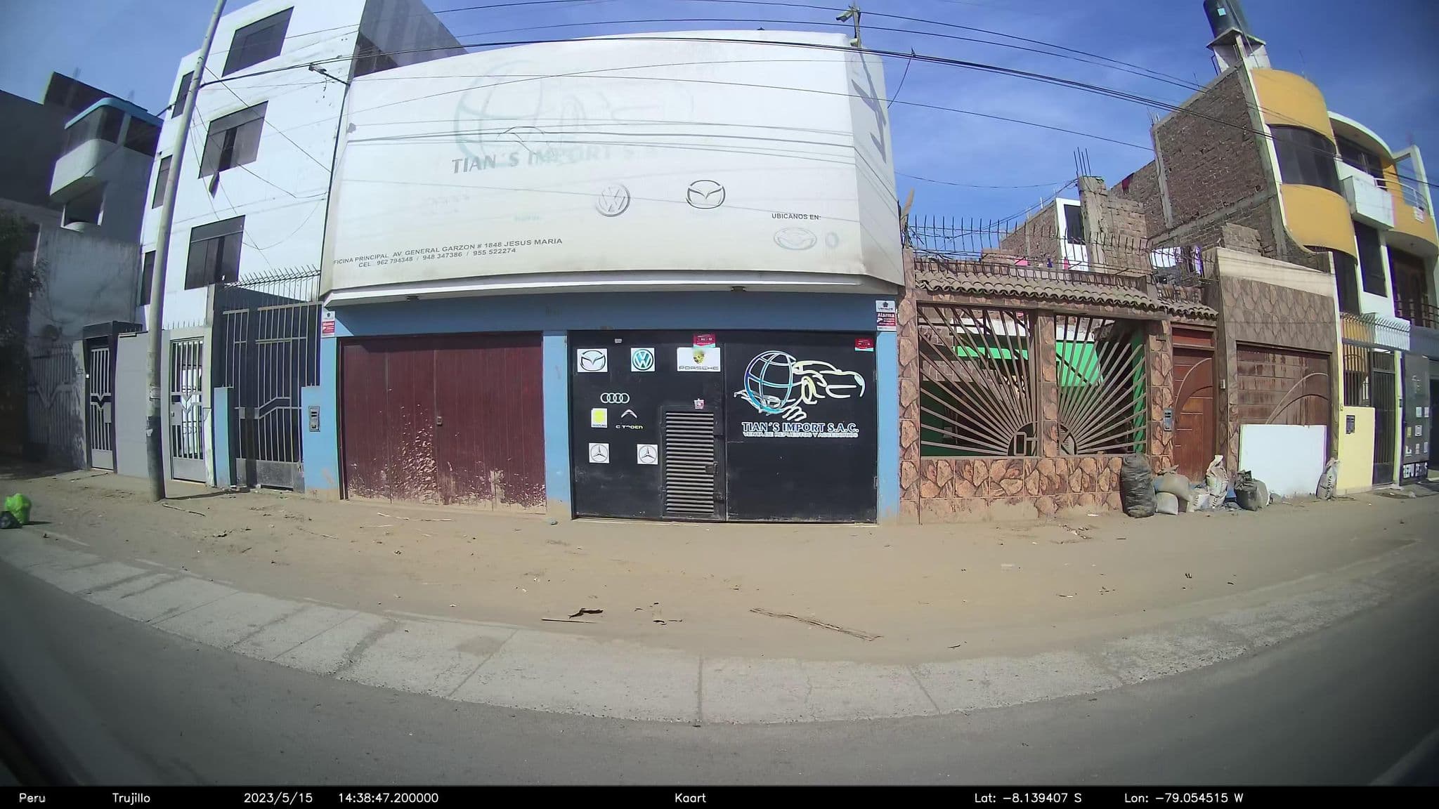 Street view near Los Sauces Bed & Breakfast, Trujillo — © kaart_2 (CC BY-SA · Mapillary)