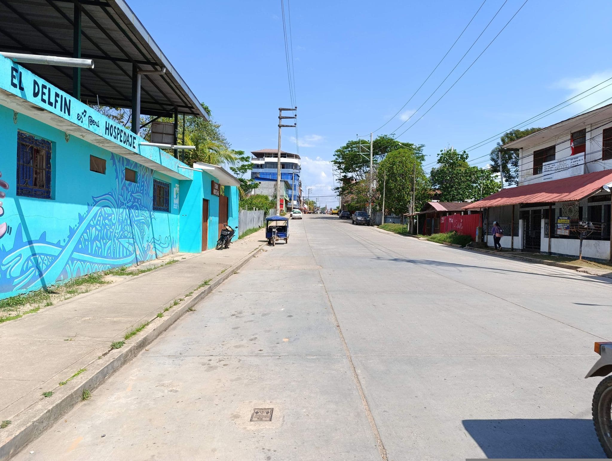 Street view near Hospedaje El Delfín. es, Pucallpa — © YachayLibreTech (CC BY-SA · Mapillary)