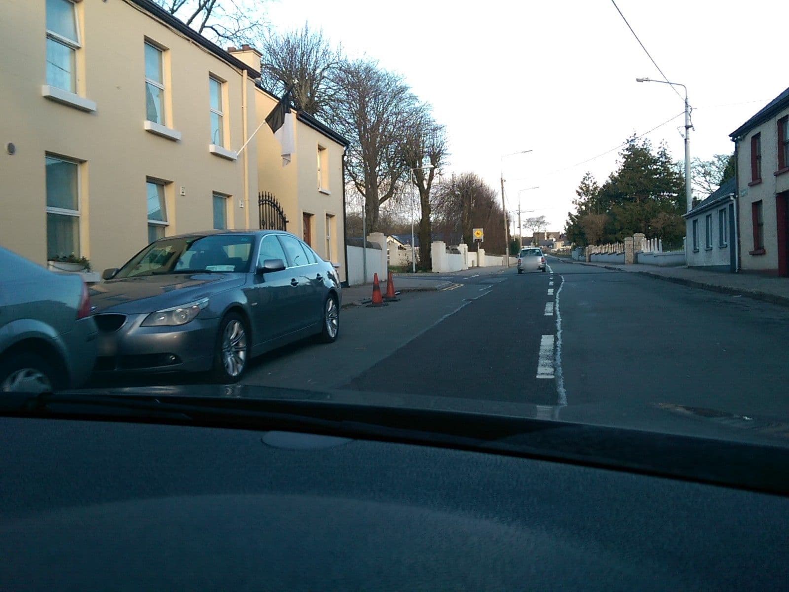 Street view near Cawleys Guesthouse, Tobercurry — © dacor (CC BY-SA · Mapillary)