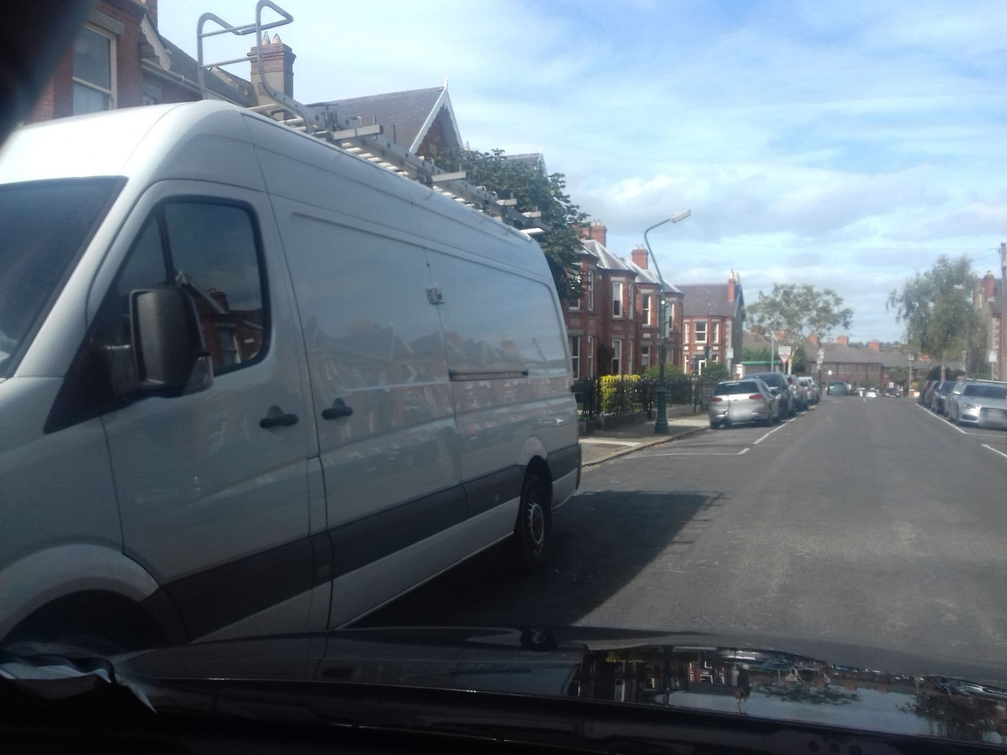 Street view near Egan's Townhouse Hotel, Drumcondra — © debigc (CC BY-SA · Mapillary)