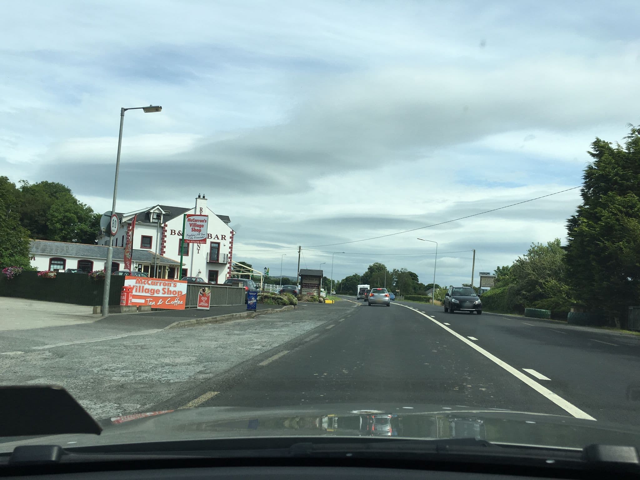 Street view near Foody's Lodge, Muff — © mackerski (CC BY-SA · Mapillary)