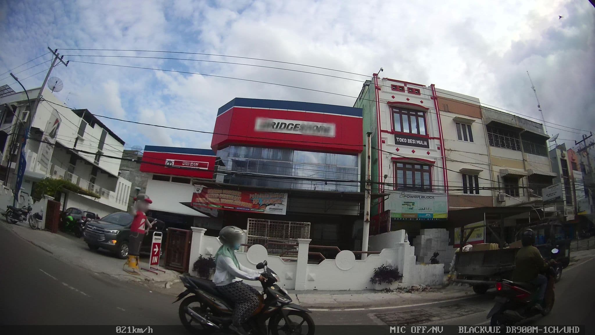 Street view near Grand Sakura, Medan