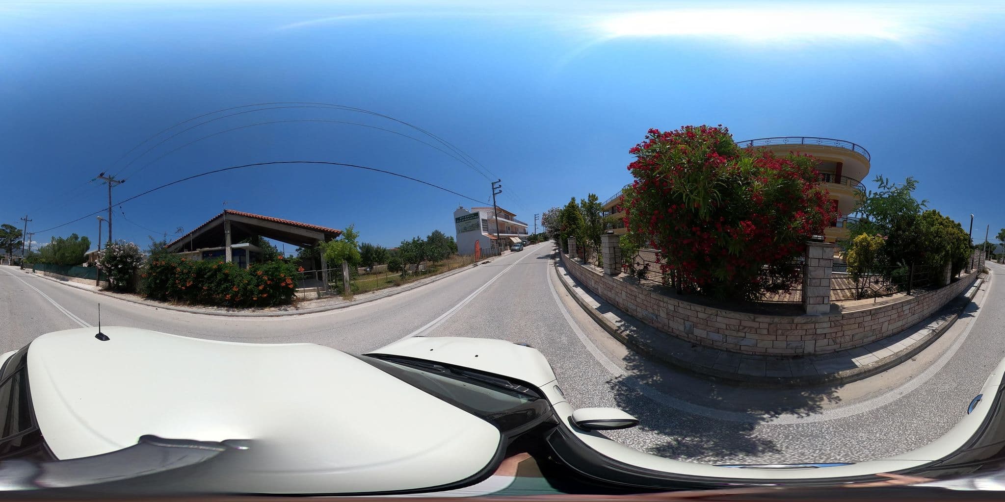 Street view near Marathon Euro Hotel, Aghios Panteleímon — © cedionysis (CC BY-SA · Mapillary)