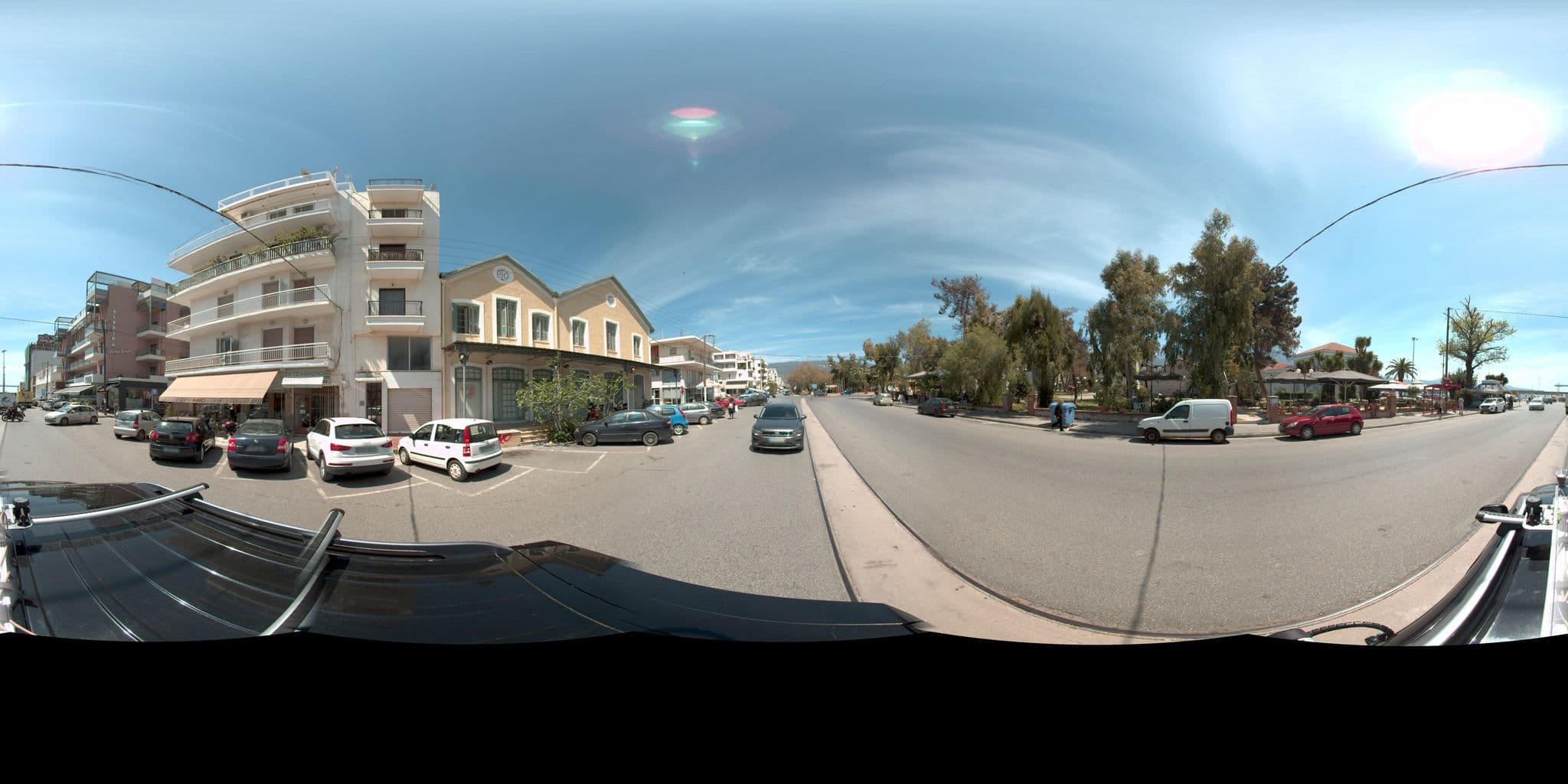 Street view near ASO Hotel - Historic Raisin Warehouse 1928, Kalamata — © MarianPanagiotopoulou (CC BY-SA · Mapillary)