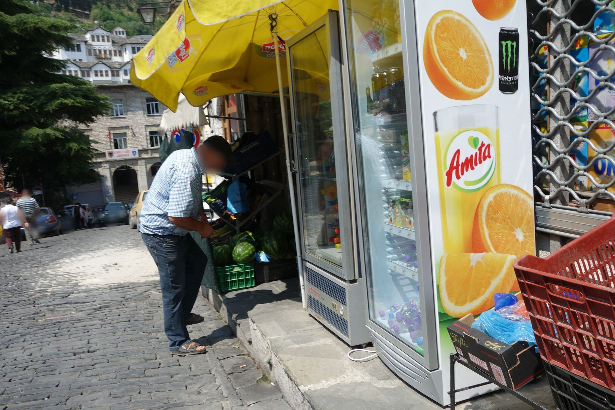 Street view near 4 Rooms Boutique, Gjirokastër — © malenki (CC BY-SA · Mapillary)