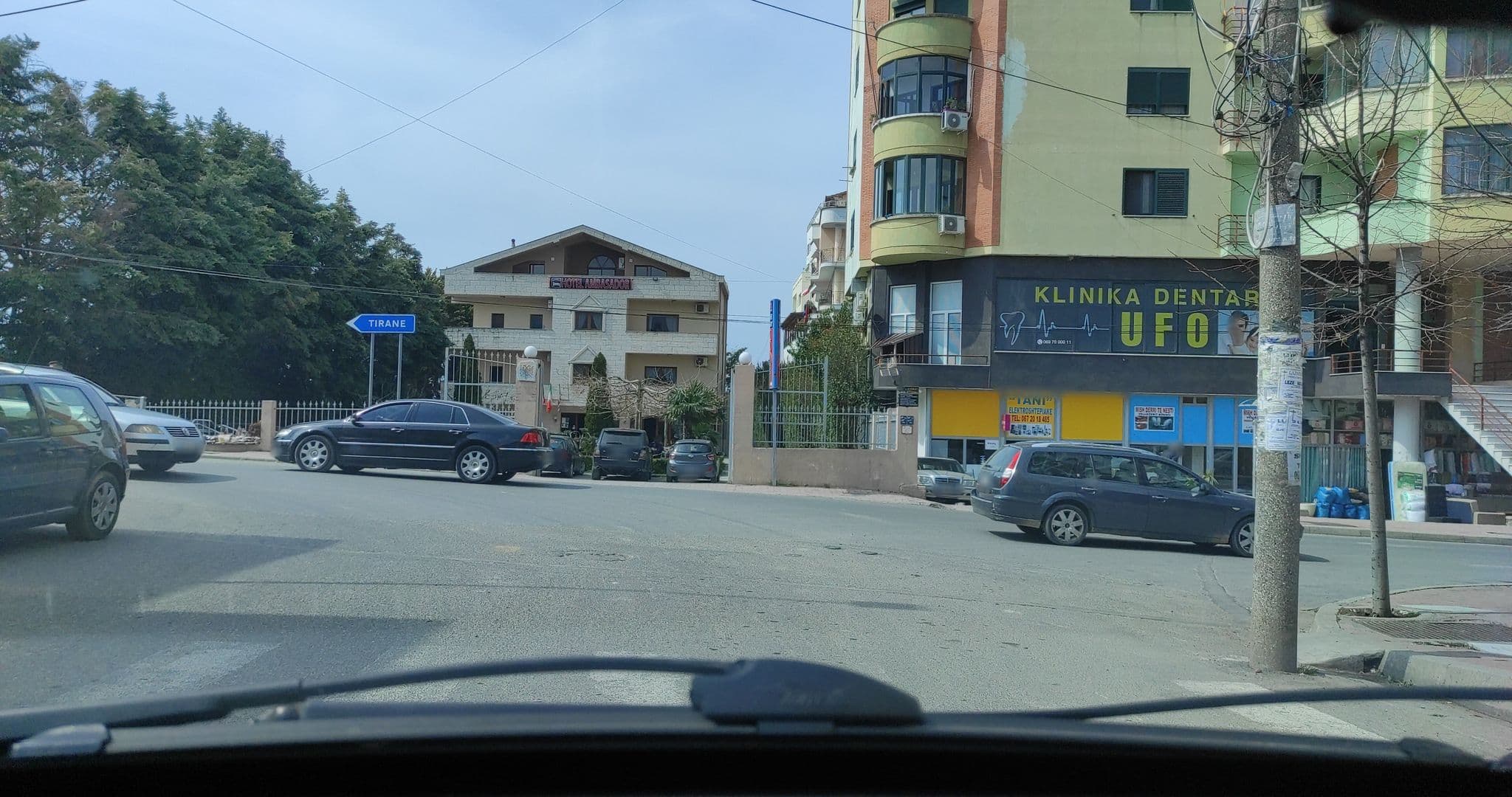 Street view near Hotel Ambasador Garden, Lezhë — © denisju_osm (CC BY-SA · Mapillary)