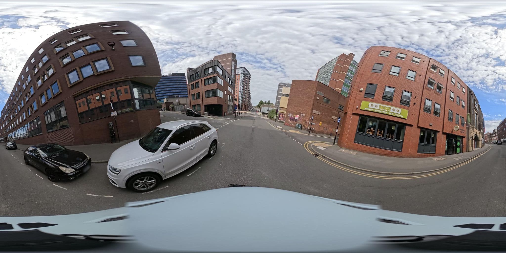 Street view near 123 Queen Street - Home Crowd Luxury Apartments, Sheffield — © ntzm (CC BY-SA · Mapillary)