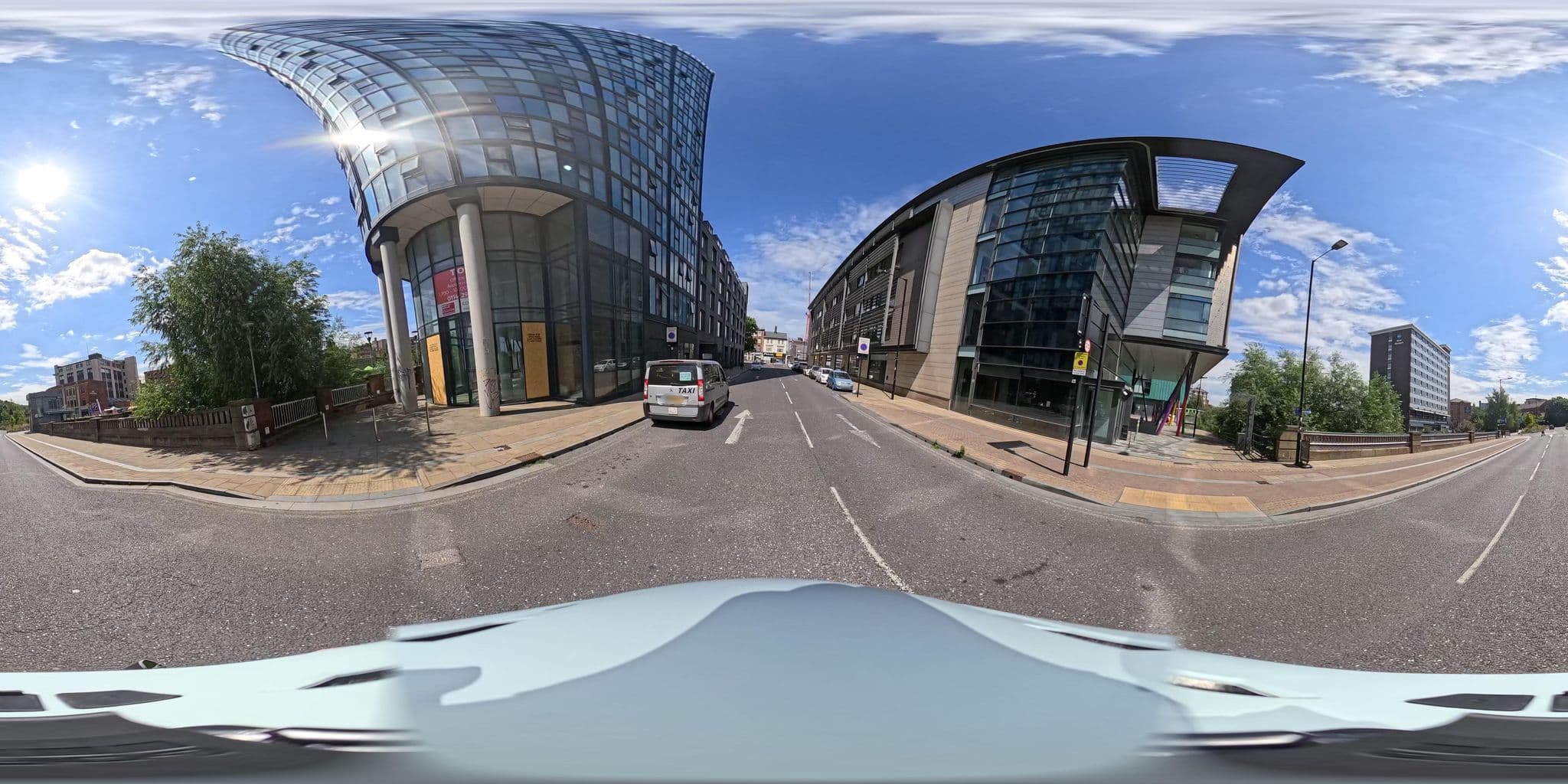 Street view near Homely Serviced Apartments - Blonk St, Sheffield — © ntzm (CC BY-SA · Mapillary)