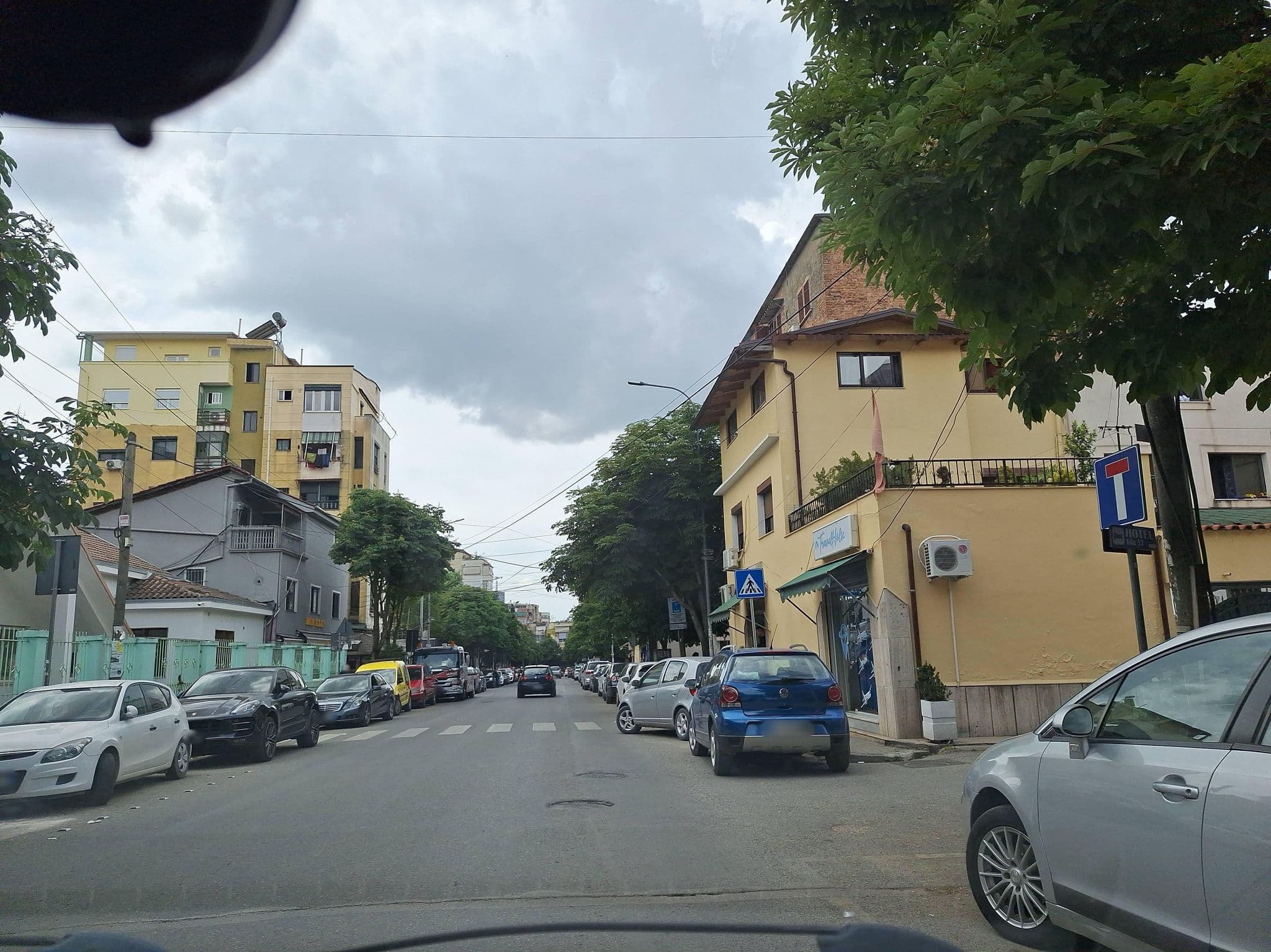 Street view near Hotel Vila 57, Tirana — © denisju_osm (CC BY-SA · Mapillary)