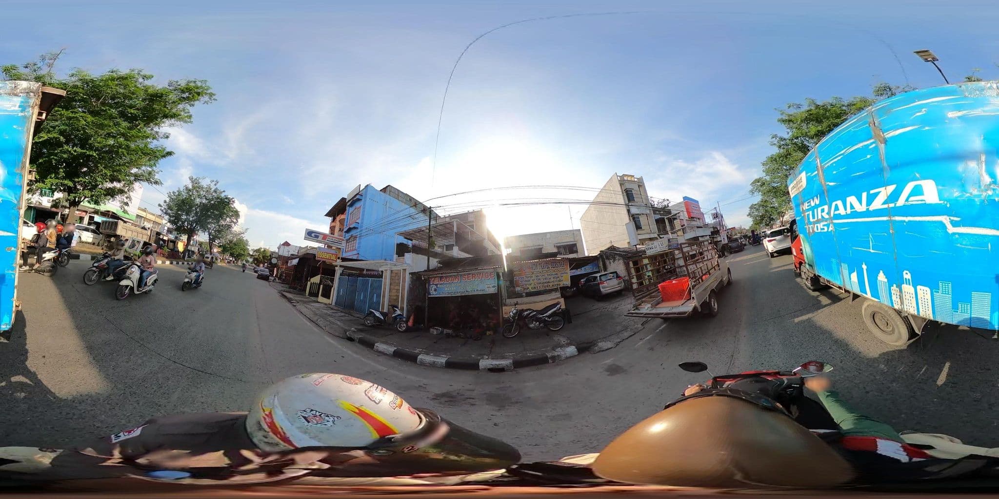 Street view near Hotel Semarak, Medan