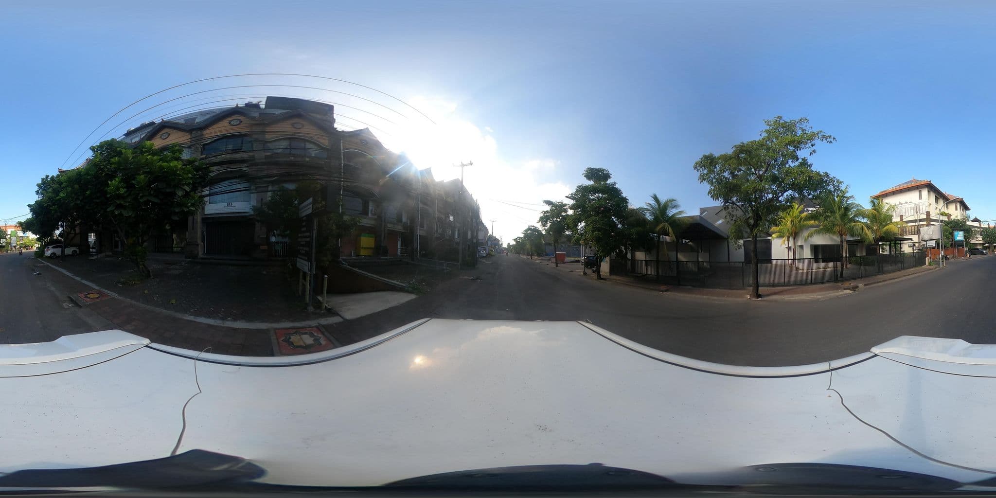 Street view near Bali View Apartment, Legian