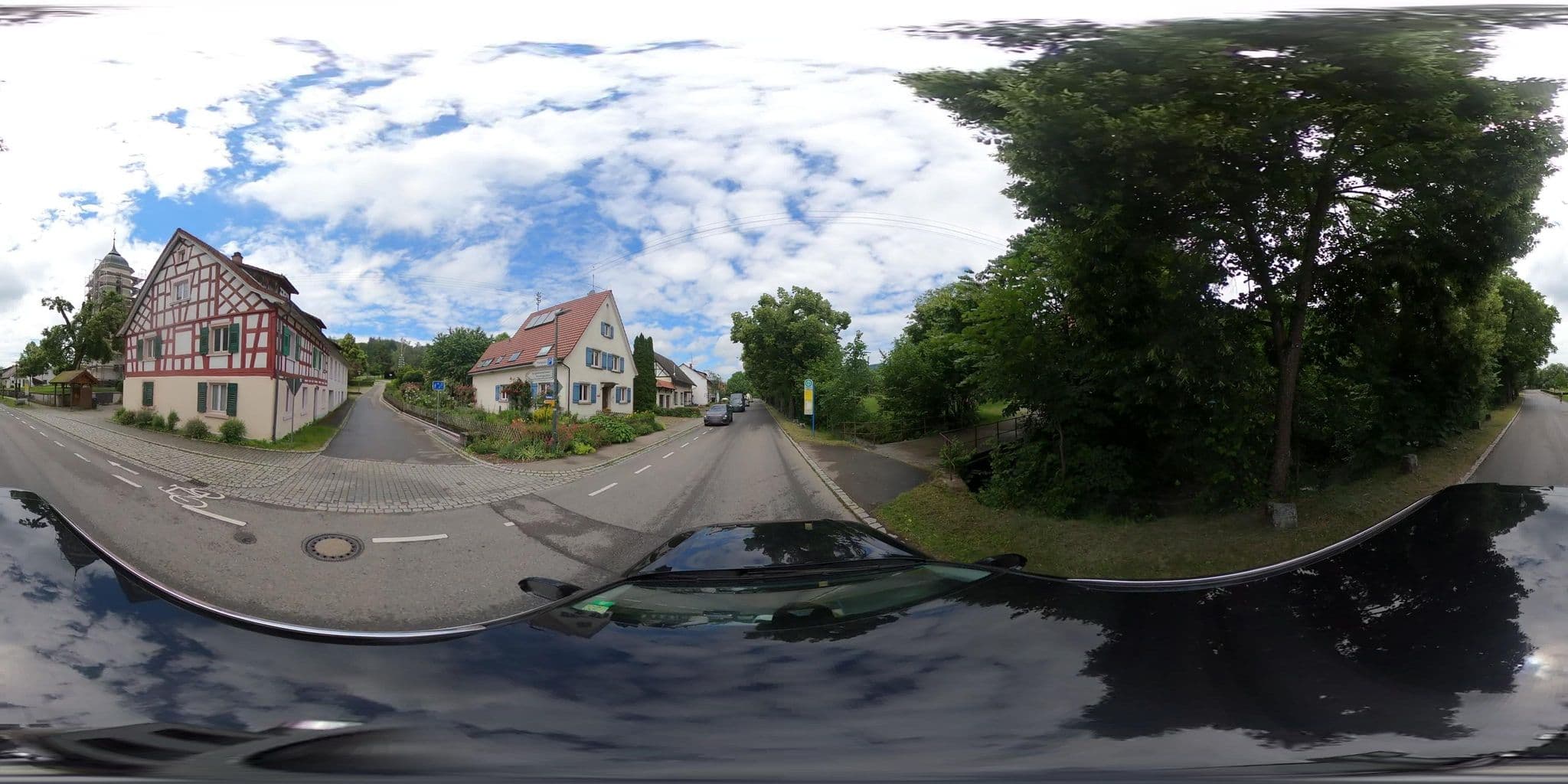 Street view near Gästehaus Alte Schule, Heiligenberg — © SIGDDSTGT (CC BY-SA · Mapillary)