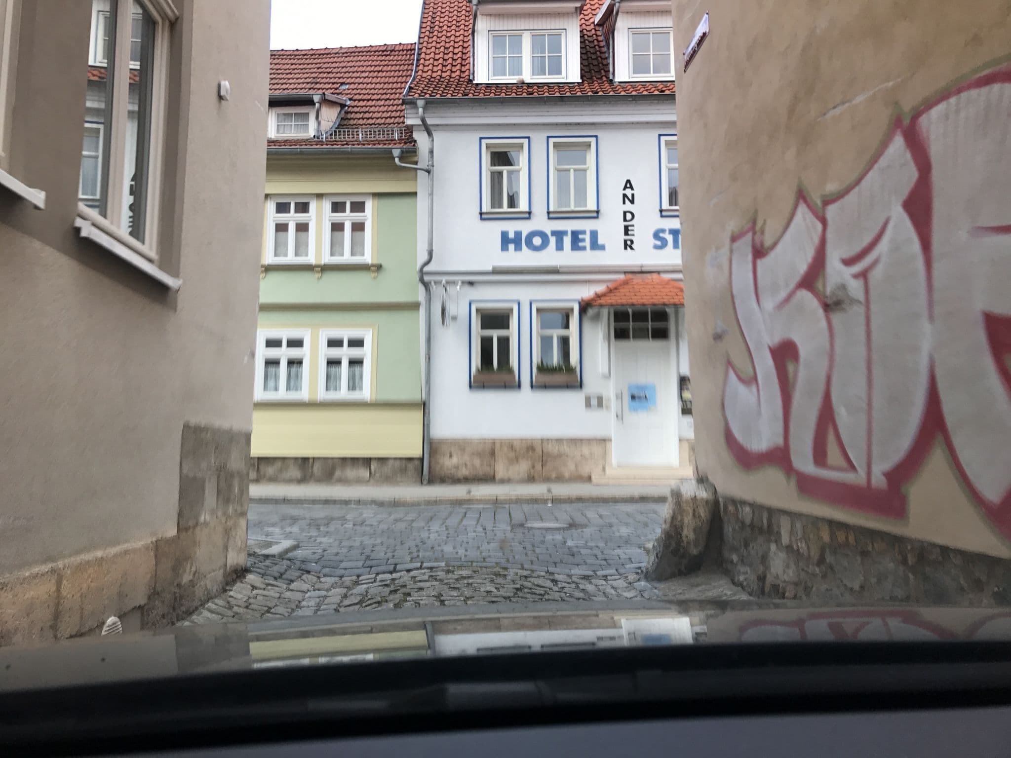 Street view near Hotel an der Stadtmauer, Mühlhausen — © saschahaberkorn (CC BY-SA · Mapillary)