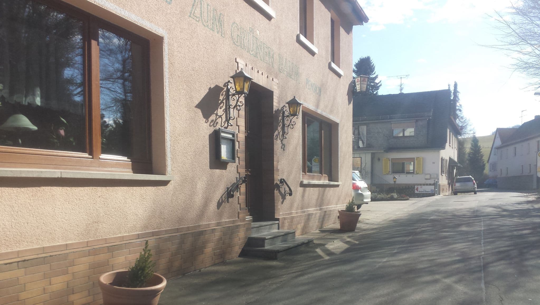 Street view near Gasthaus und Pension Zum grünen Baum, Fränkisch-Crumbach — © wegavision (CC BY-SA · Mapillary)