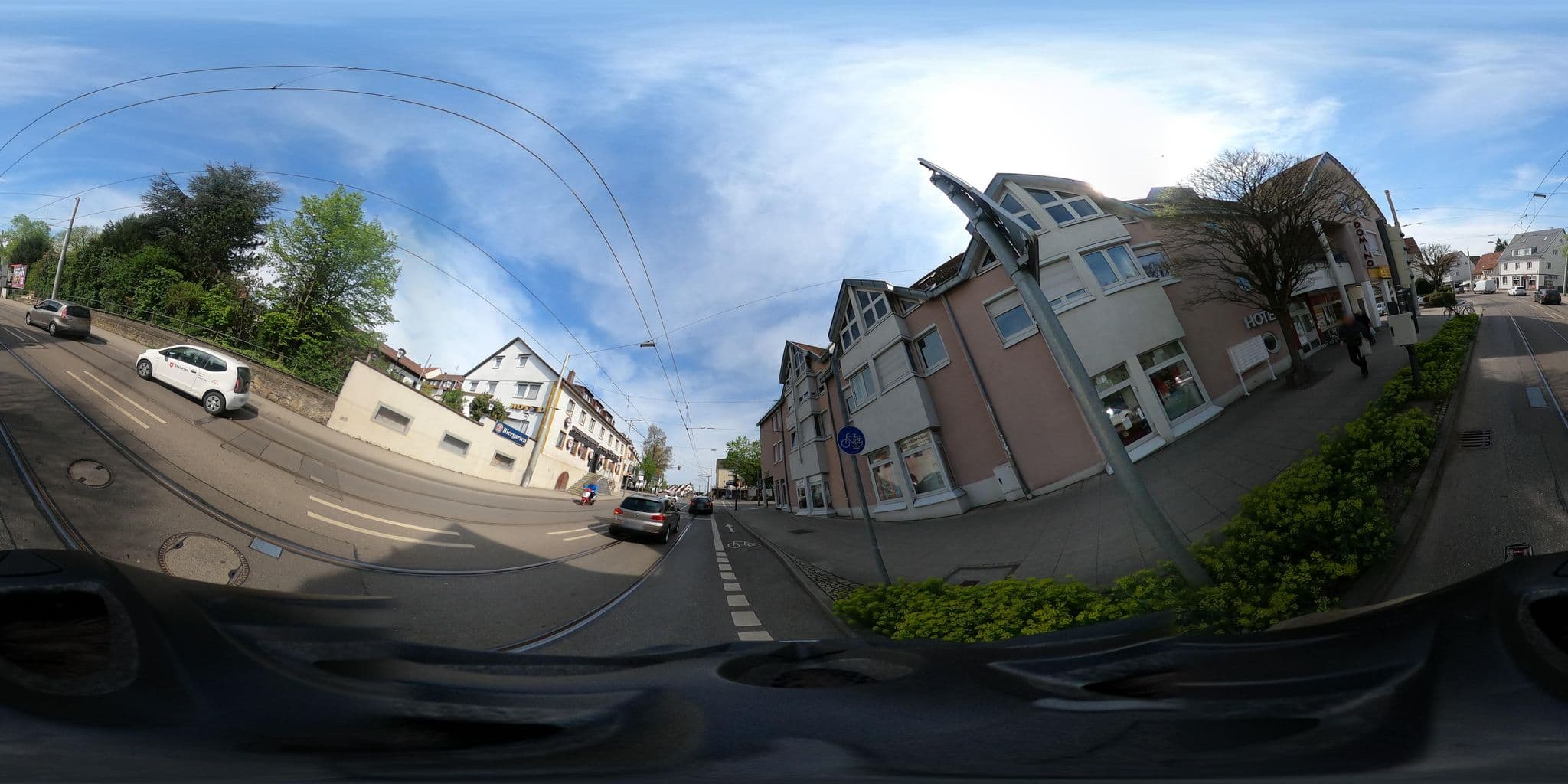 Street view near Hotel Domino, Kornwestheim — © artemis (CC BY-SA · Mapillary)