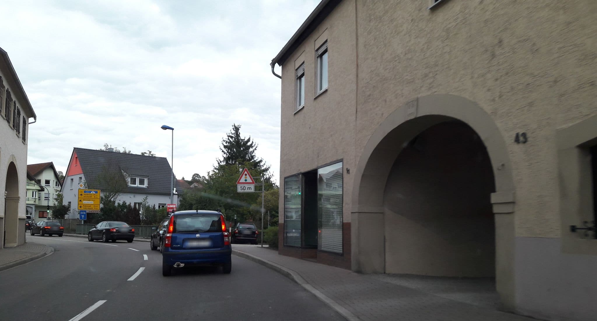Street view near Landgasthof Zum Ochsen, Sinsheim — © teddy73 (CC BY-SA · Mapillary)