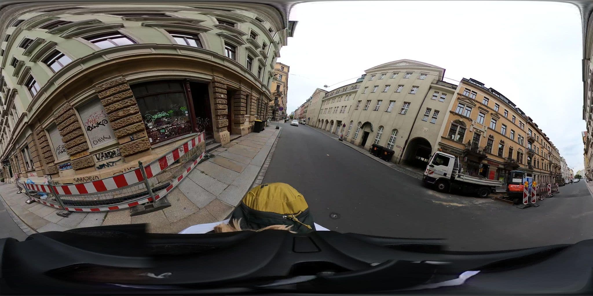 Street view near City Cottage Dresden, Äußere Neustadt — © geowatti (CC BY-SA · Mapillary)