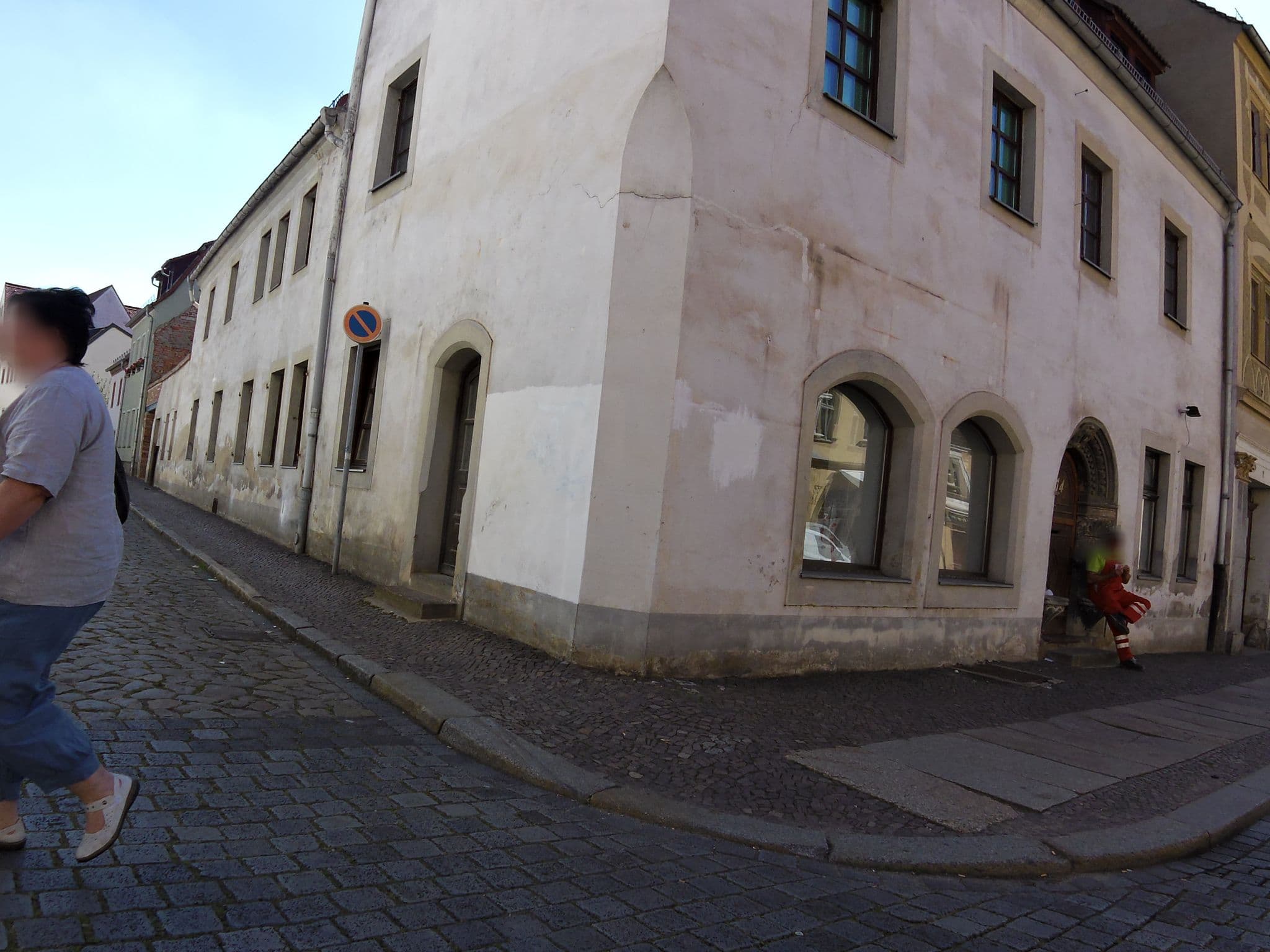 Street view near Pensionsgasthof "Deutsches Haus", Torgau — © zoegglmeyr (CC BY-SA · Mapillary)