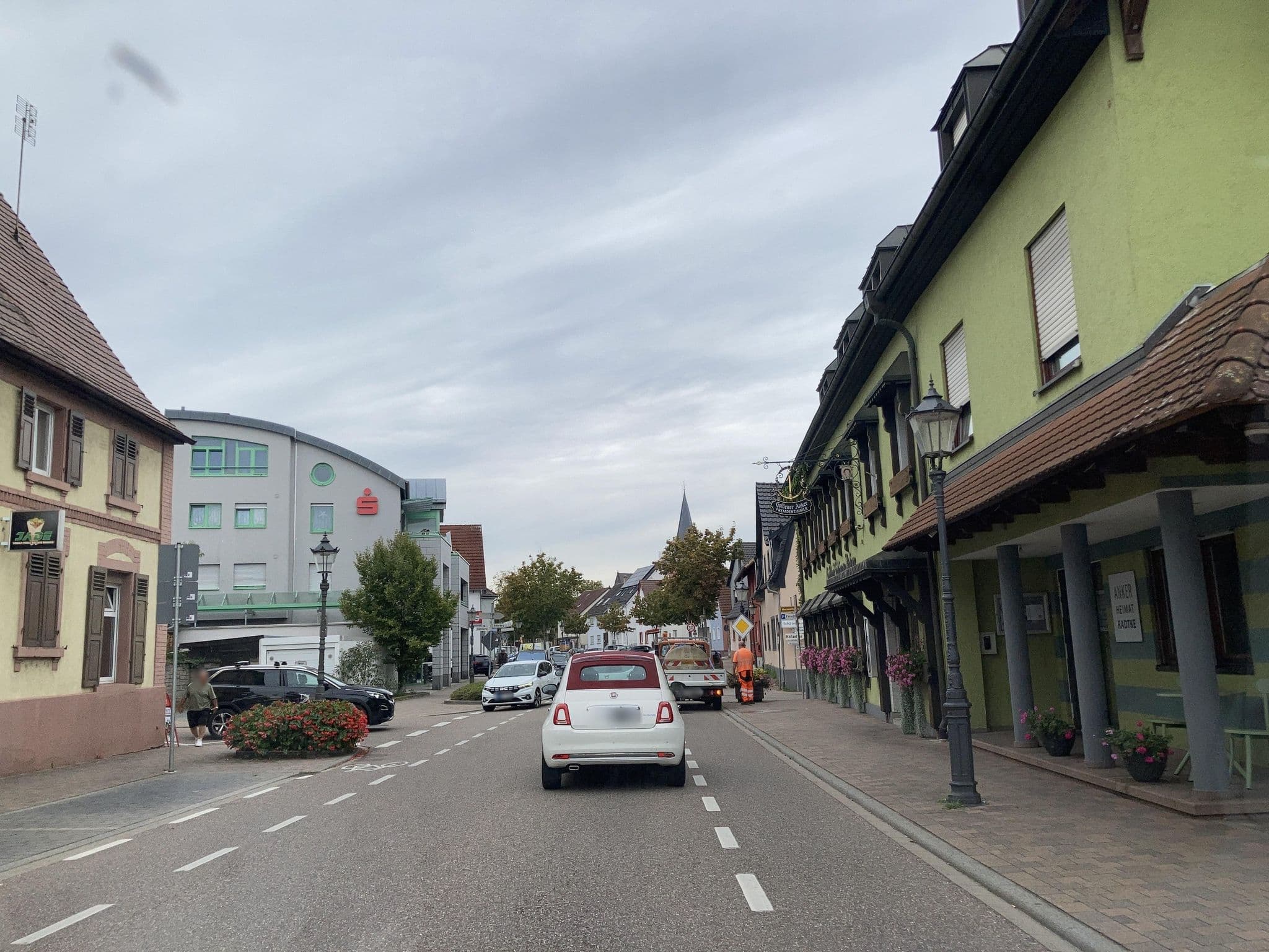 Street view near Gasthof Goldener Anker, Eggenstein-Leopoldshafen — © tasmaniadevil (CC BY-SA · Mapillary)
