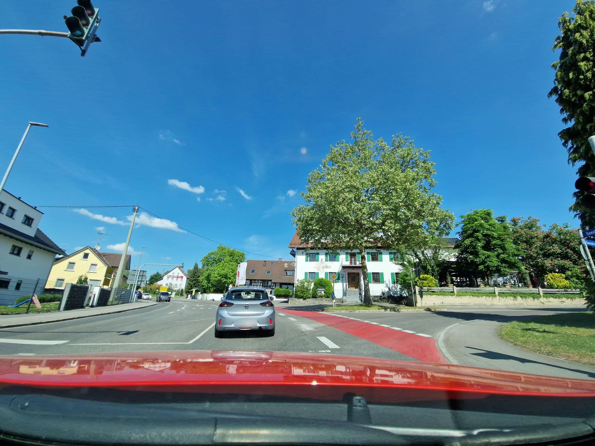 Street view near Gasthof Adler, Oberteuringen — © mcliquid (CC BY-SA · Mapillary)