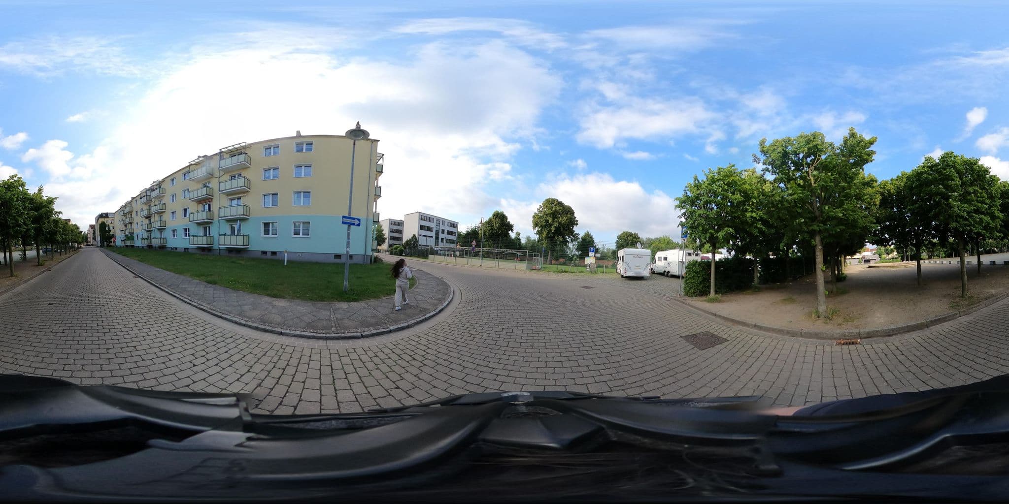 Street view near Wohnmobilstellplatz Rathenow, Rathenow — © ADFClandesverbandBRB (CC BY-SA · Mapillary)