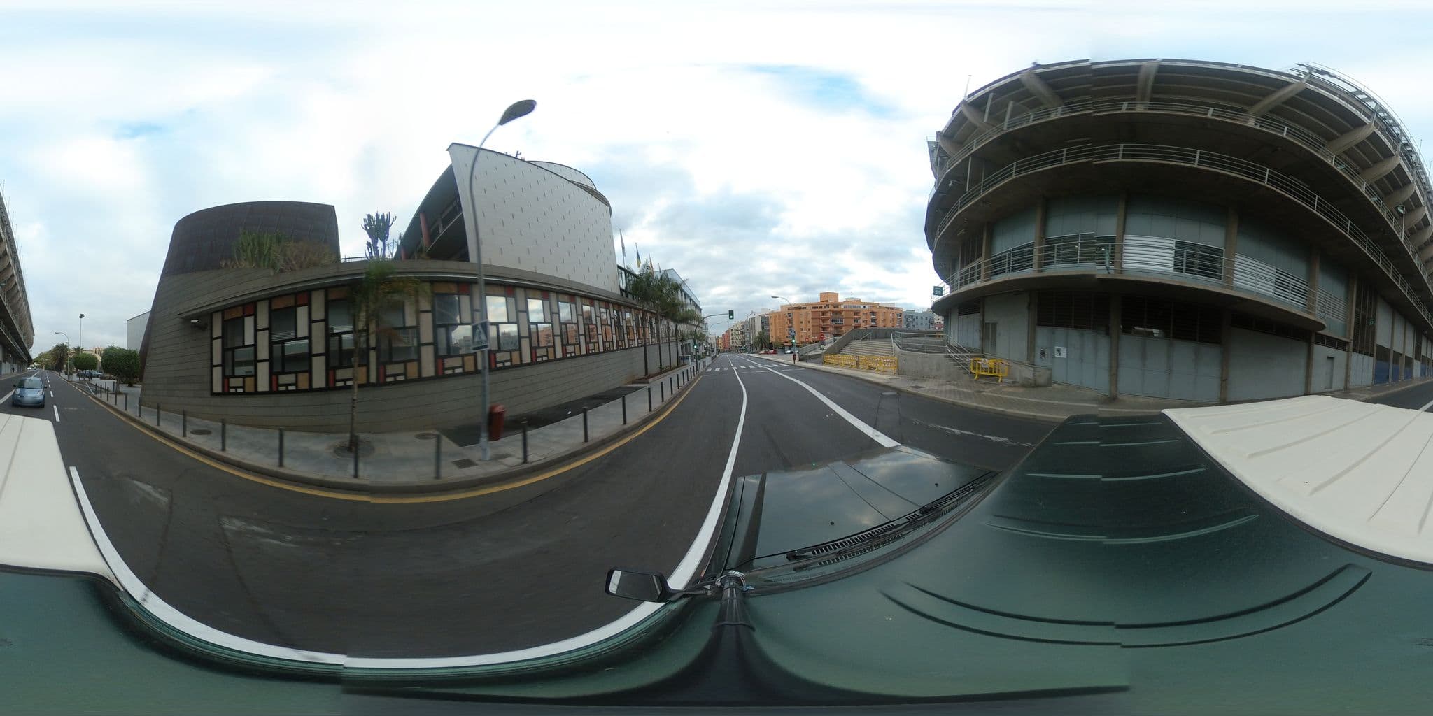 Street view near Hotel Escuela Santa Cruz, Santa Cruz de Tenerife — © javiersanp (CC BY-SA · Mapillary)