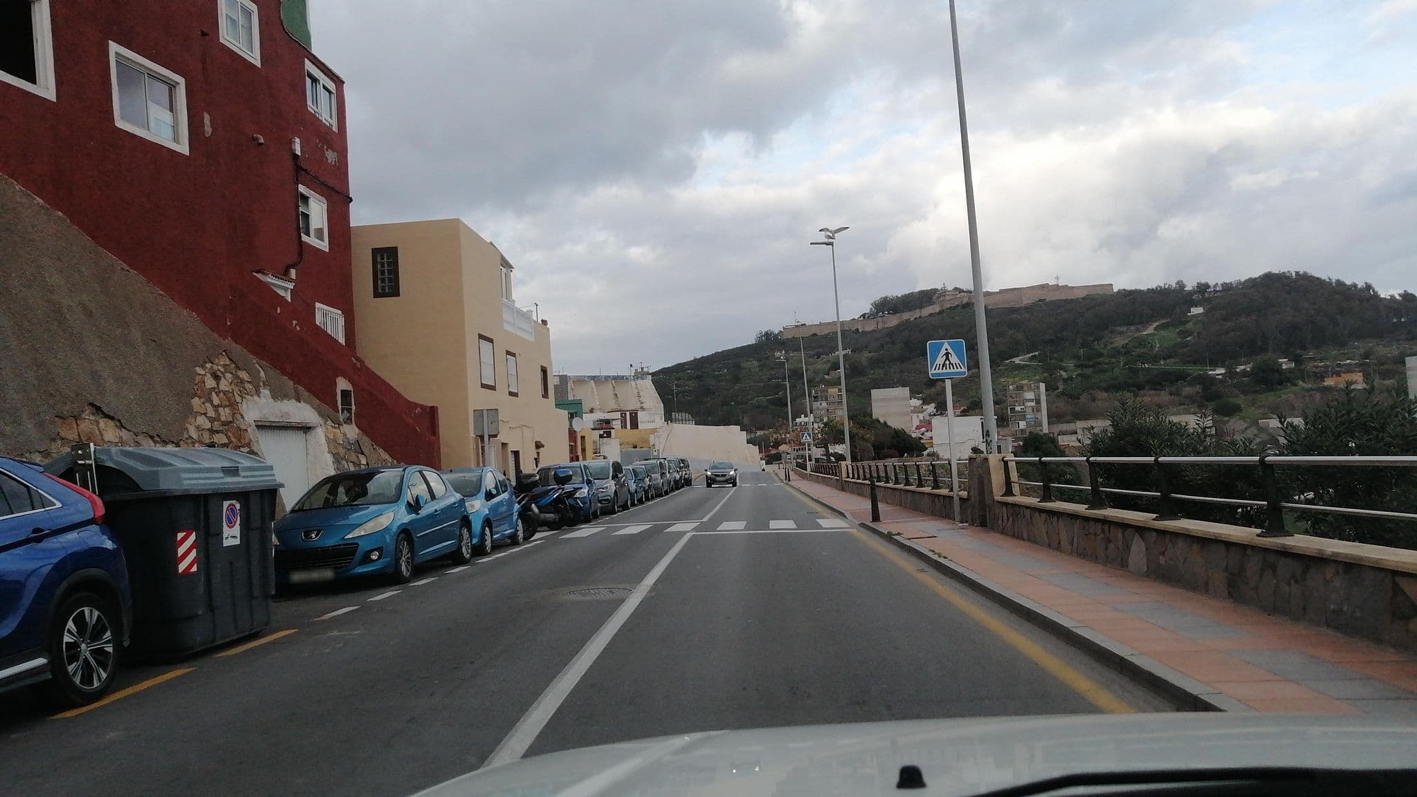 Street view near Hostal Gutiérrez, Ceuta — © MiguelyPepito (CC BY-SA · Mapillary)