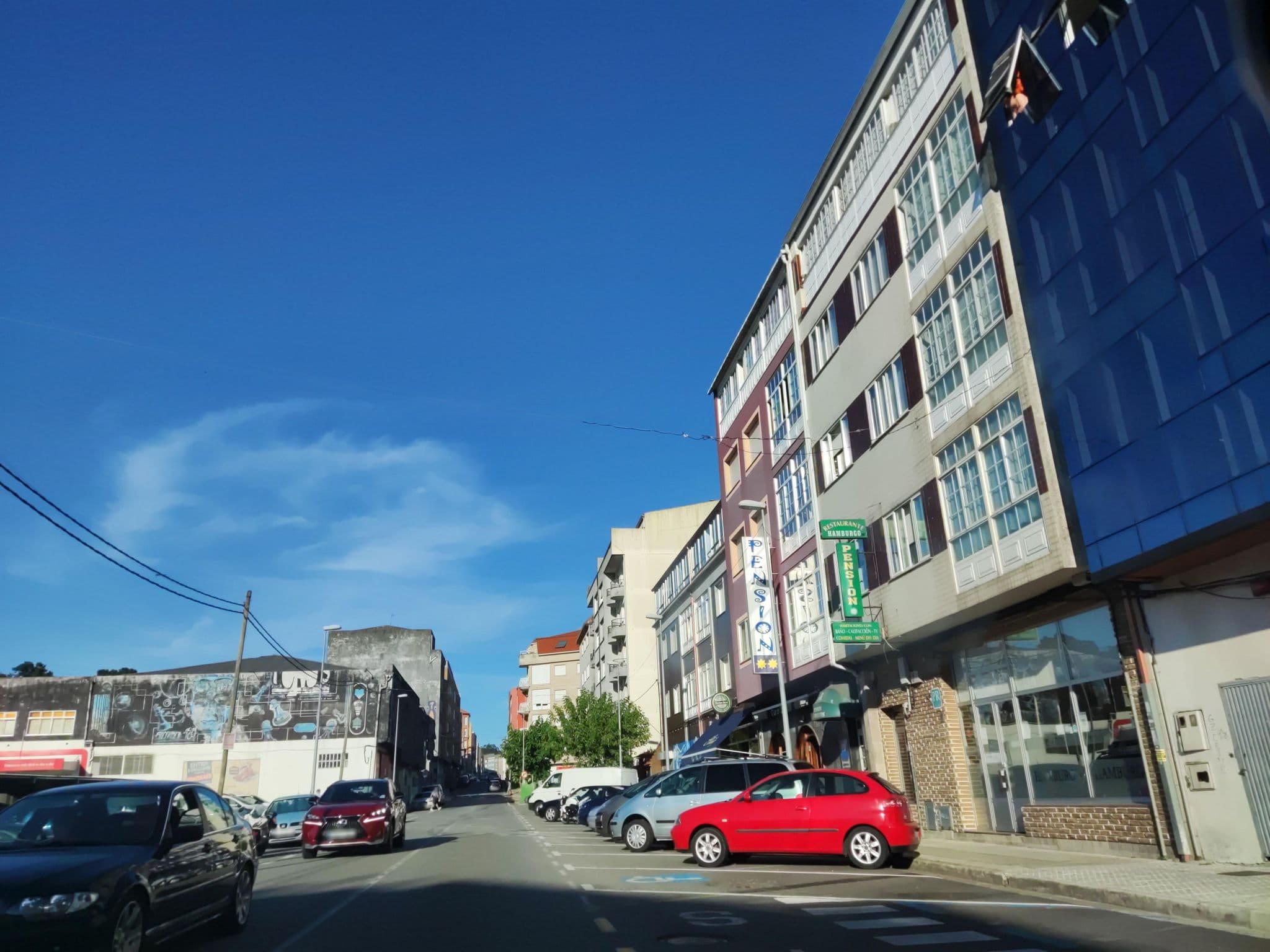 Street view near Pensión Hamburgo, Boiro — © polkillas (CC BY-SA · Mapillary)
