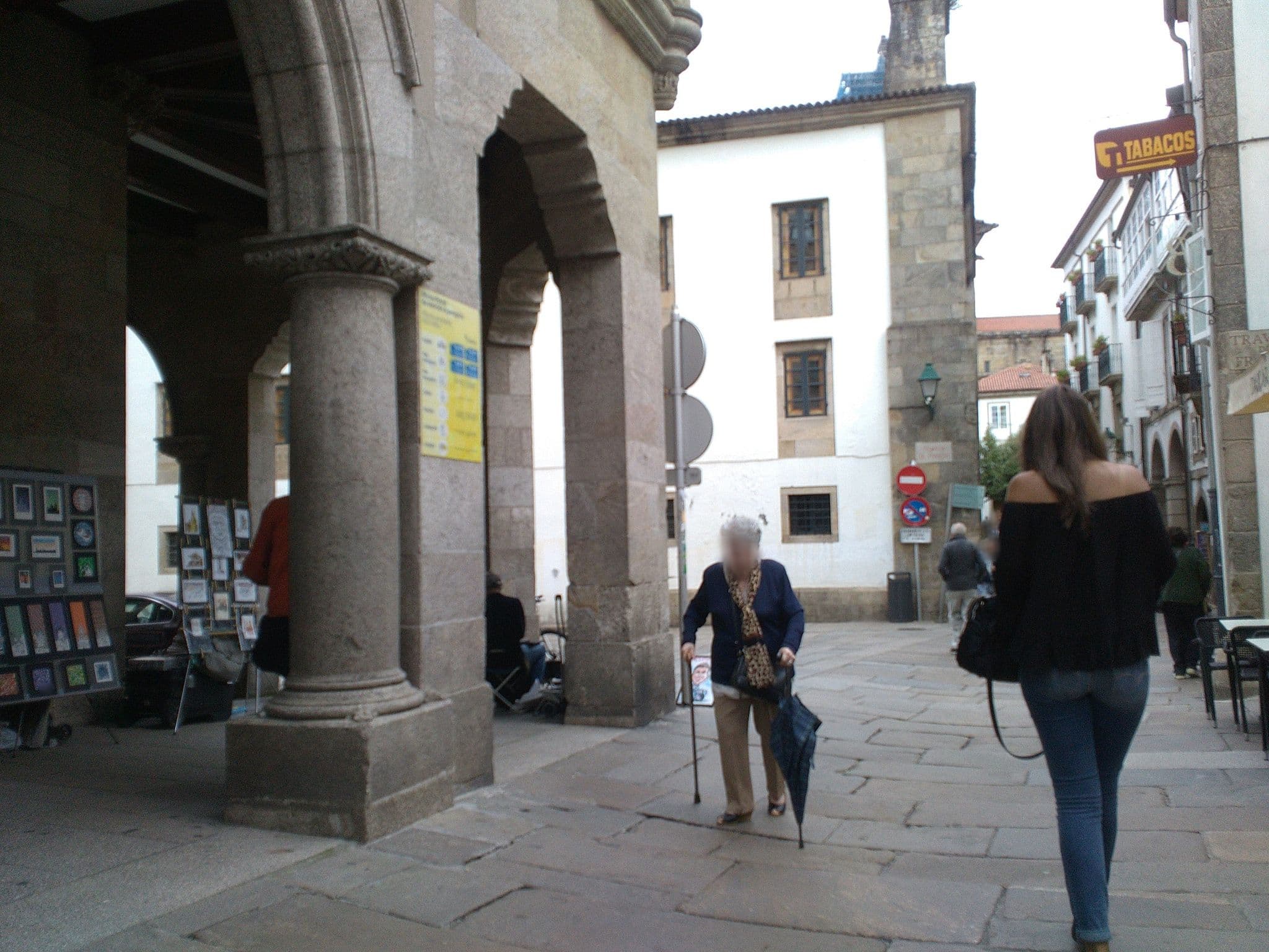 Street view near O Códice, Santiago de Compostela