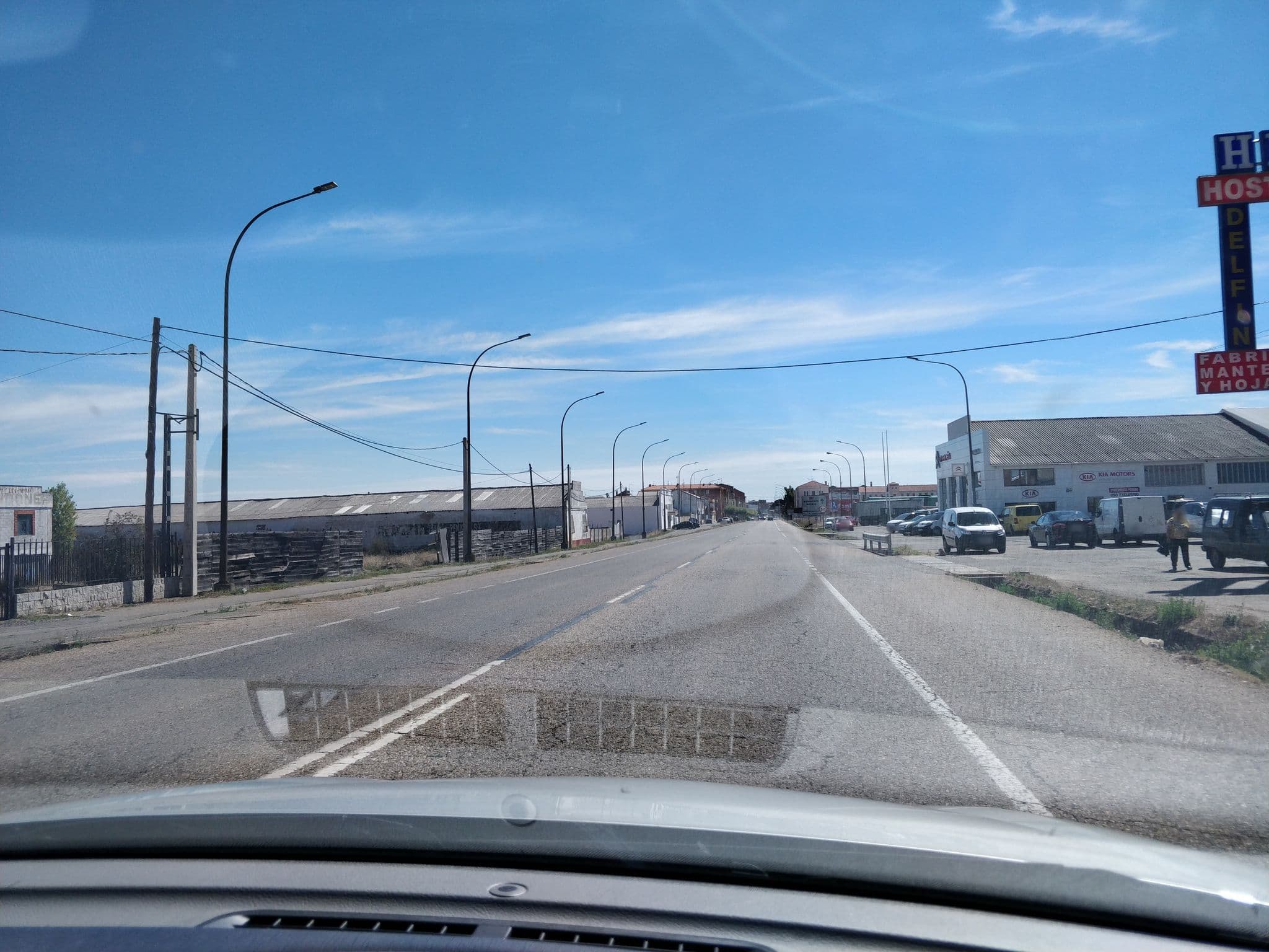 Street view near Hostal Defín, Astorga — © cronoser (CC BY-SA · Mapillary)