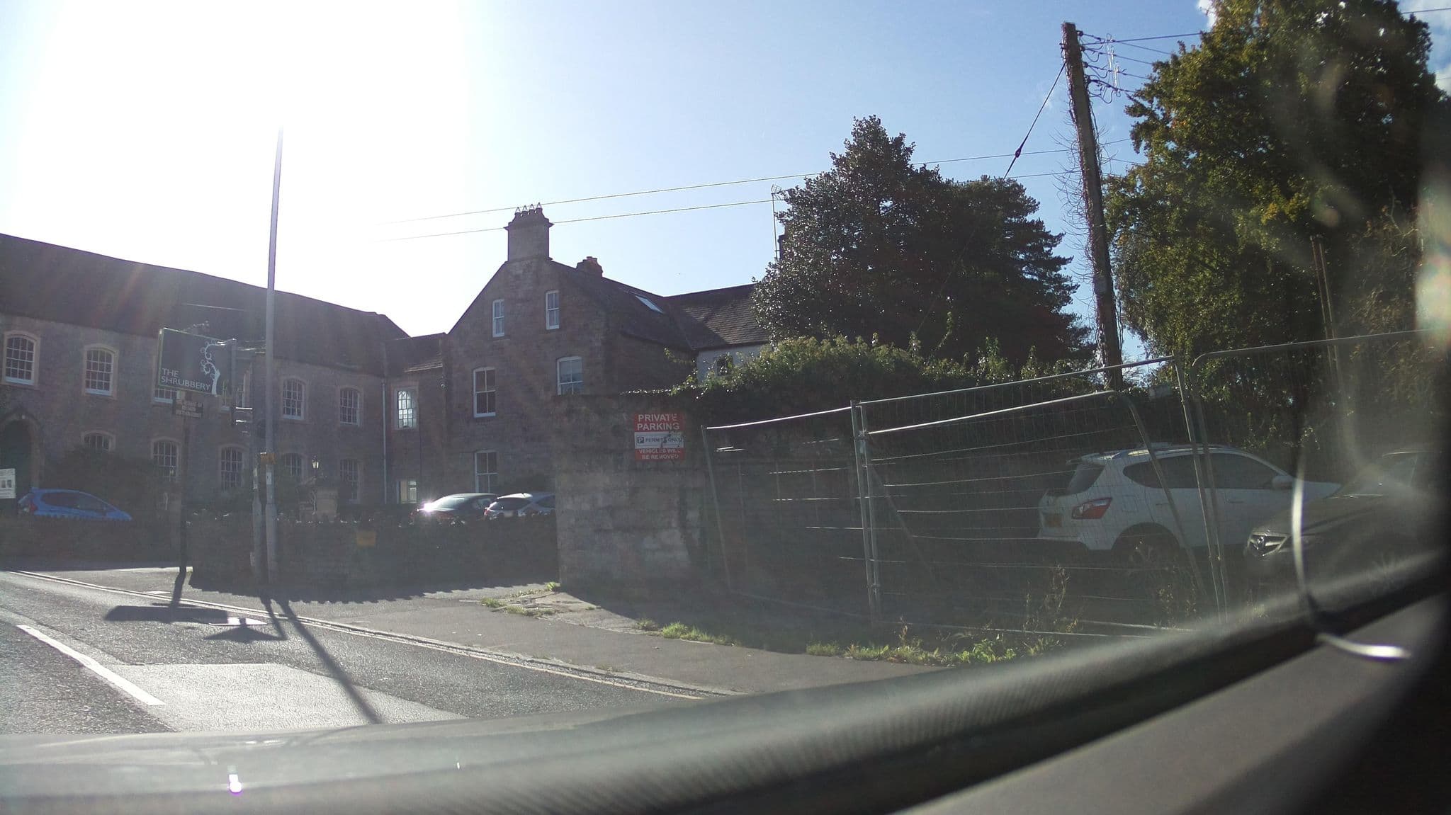 Street view near The shrubbery Hotel, Shepton Mallet — © southglos (CC BY-SA · Mapillary)