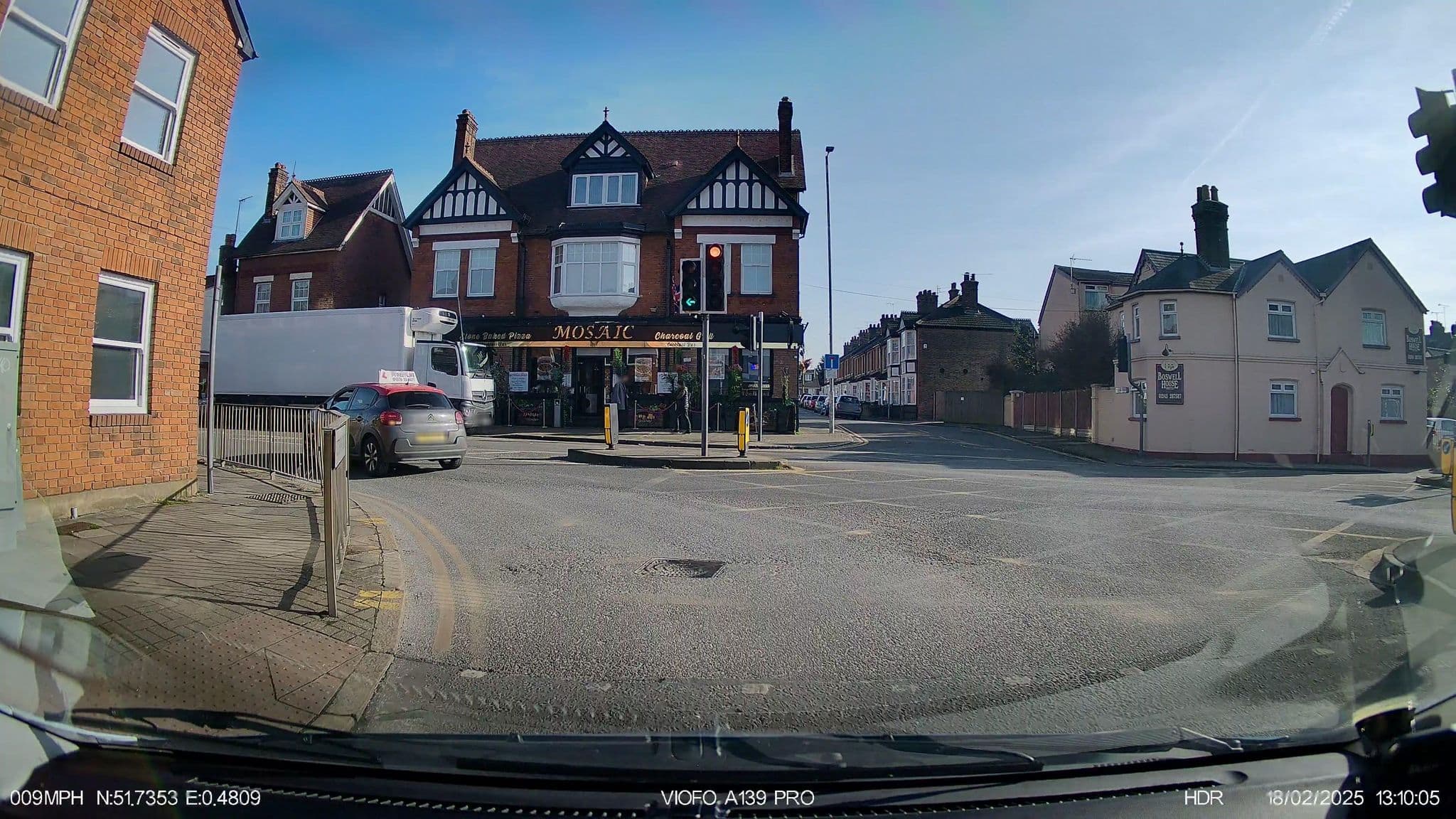 Street view near Boswell House Hotel, Chelmsford — © IpswichEdits (CC BY-SA · Mapillary)