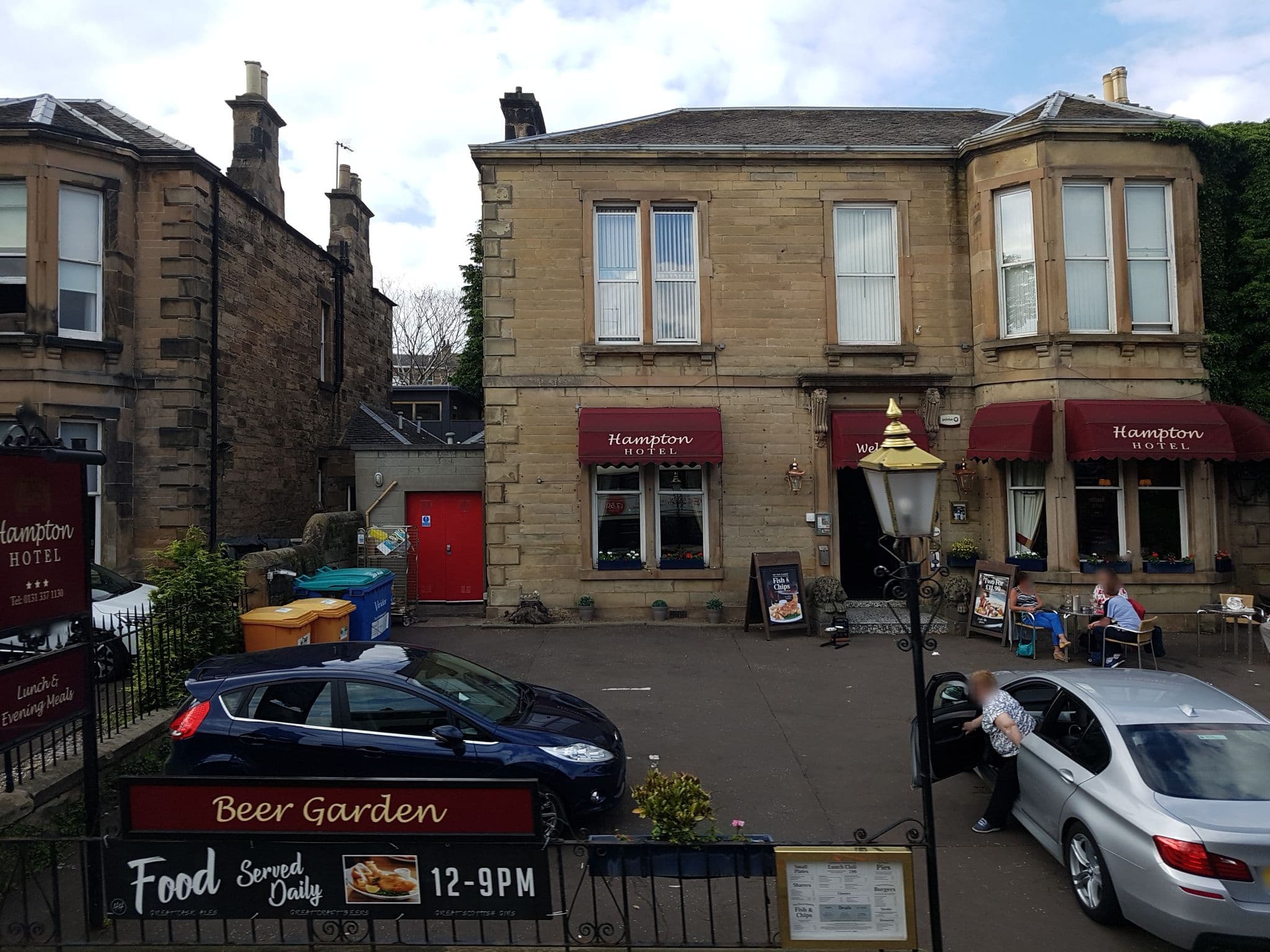 Street view near Murrayfield Hotel, Edinburgh