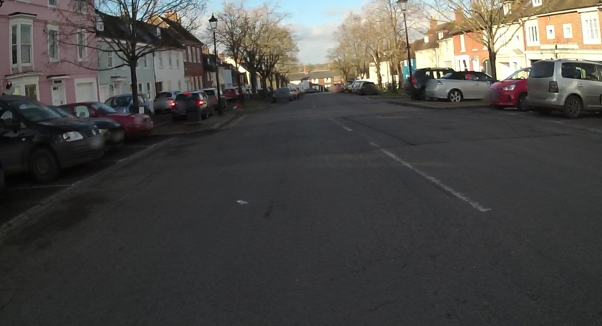 Street view near The Pink House, New Alresford — © jpennycook (CC BY-SA · Mapillary)