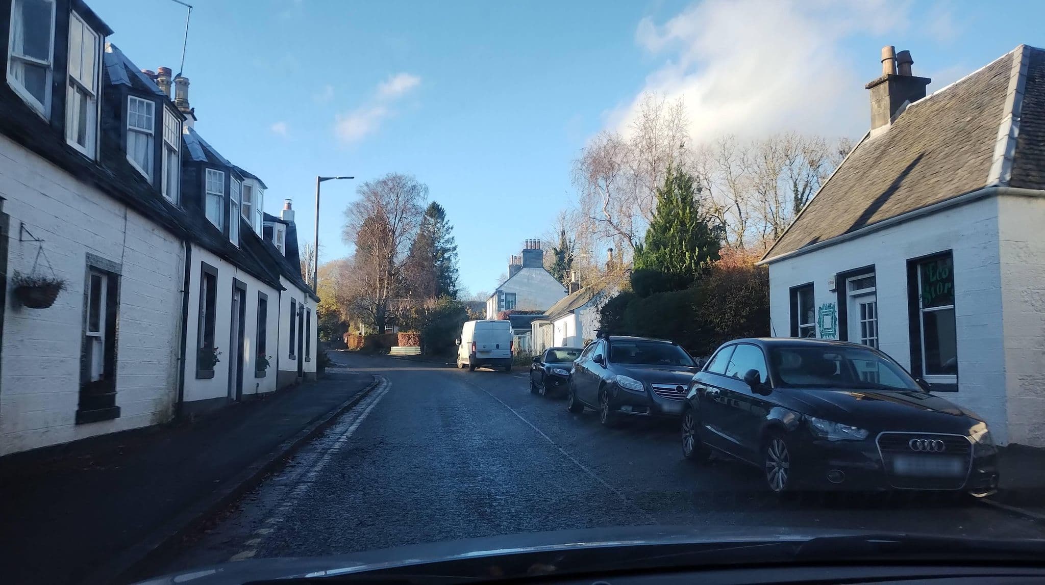 Street view near Rose Cottage, Killearn — © SuborbitalPige0n (CC BY-SA · Mapillary)