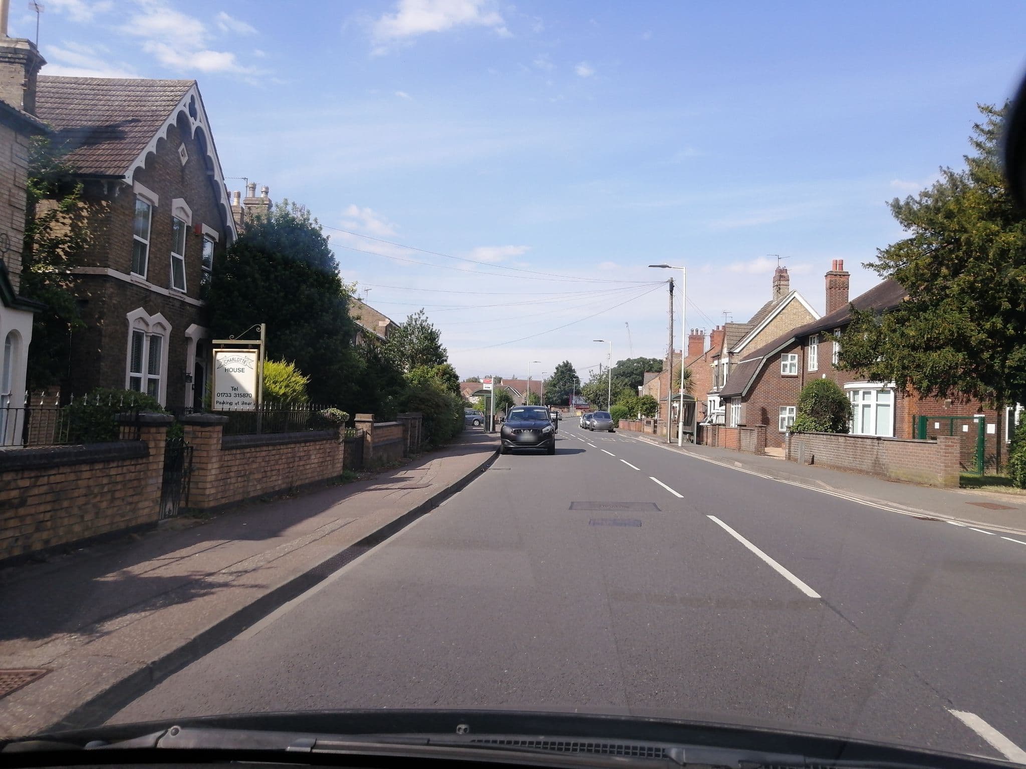 Street view near Charlotte House Hotel, Peterborough — © dzidek23 (CC BY-SA · Mapillary)